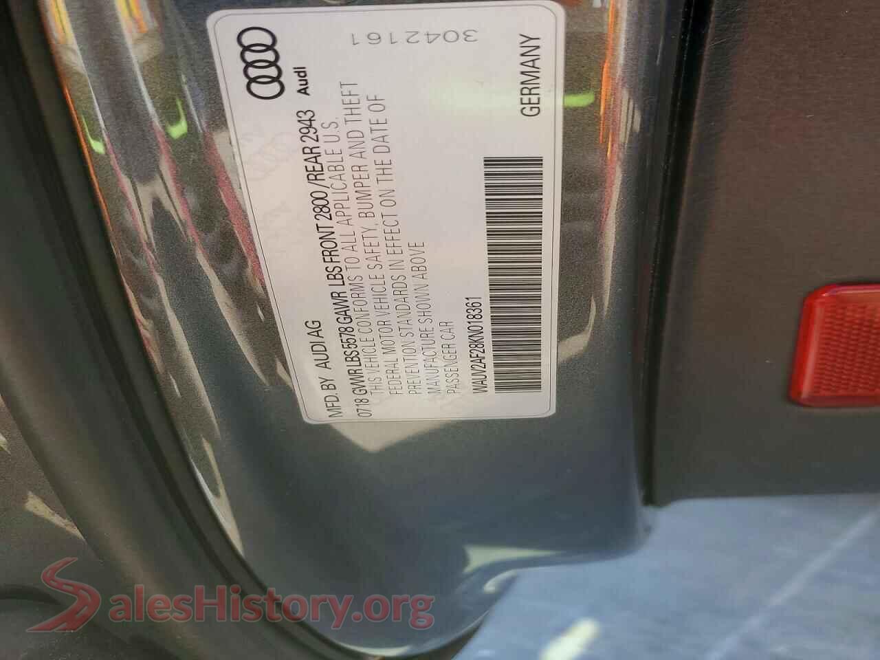 2019 AUDI A7 VIN WAUV2AF28KN018361, wheel and tire