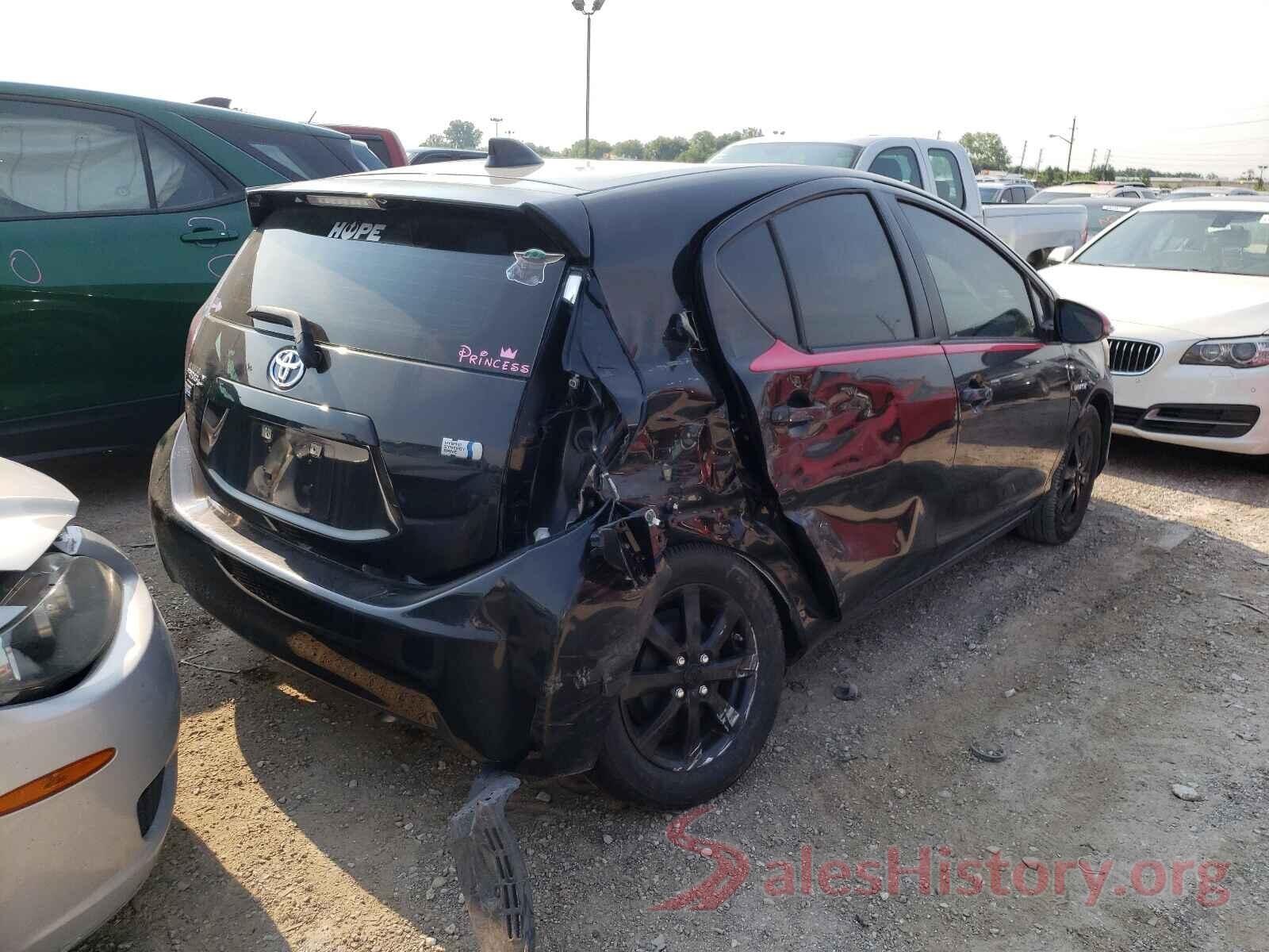 JTDKDTB37G1119383 2016 TOYOTA PRIUS