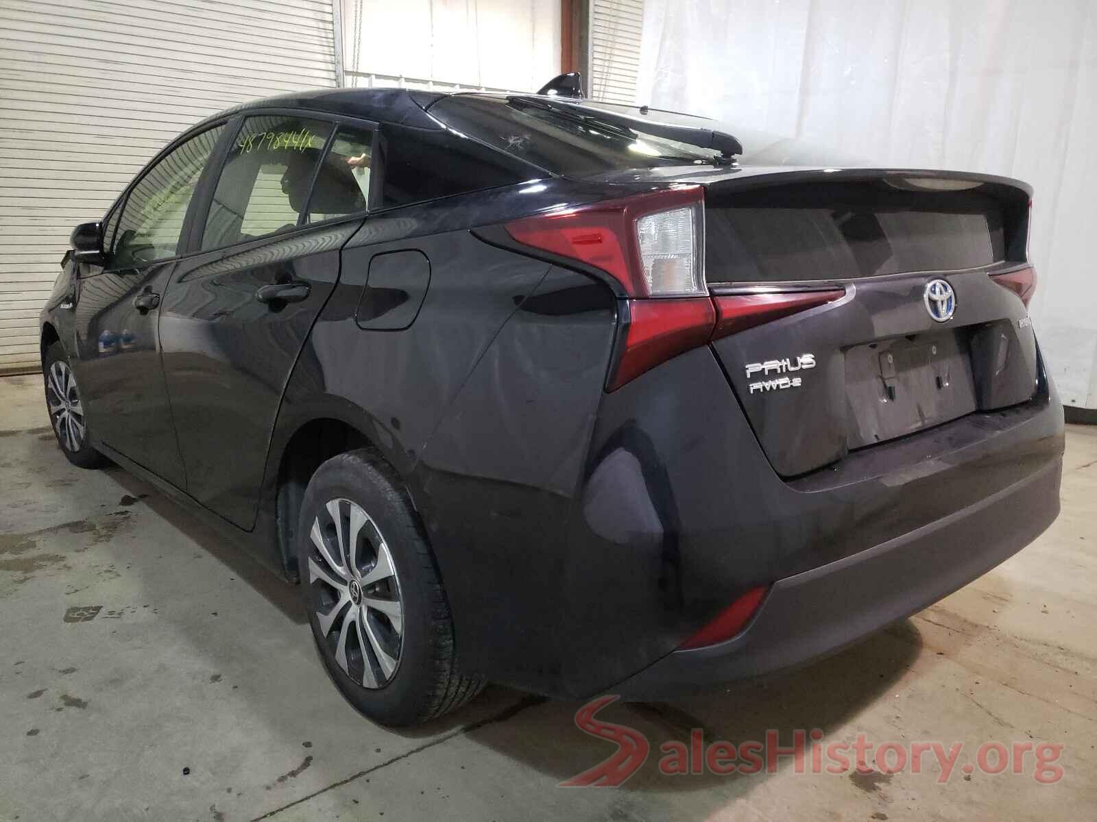 JTDL9RFU7L3020833 2020 TOYOTA PRIUS