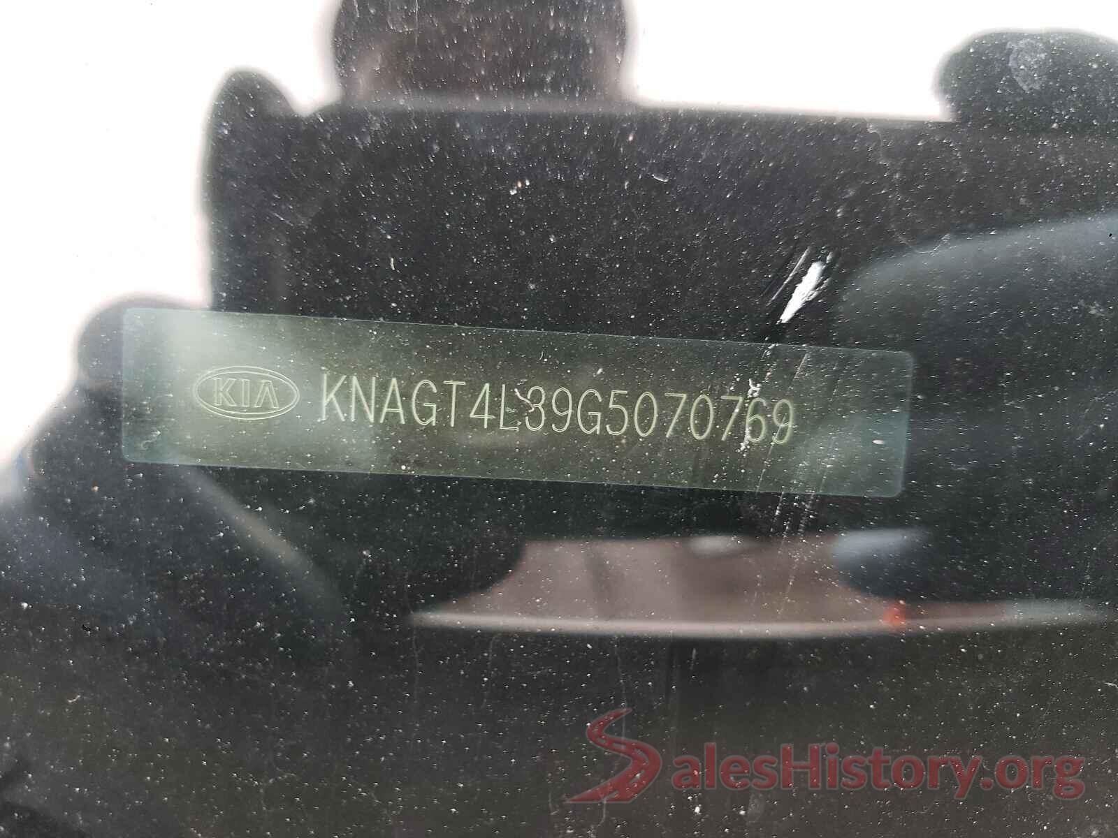 KNAGT4L39G5070769 2016 KIA OPTIMA