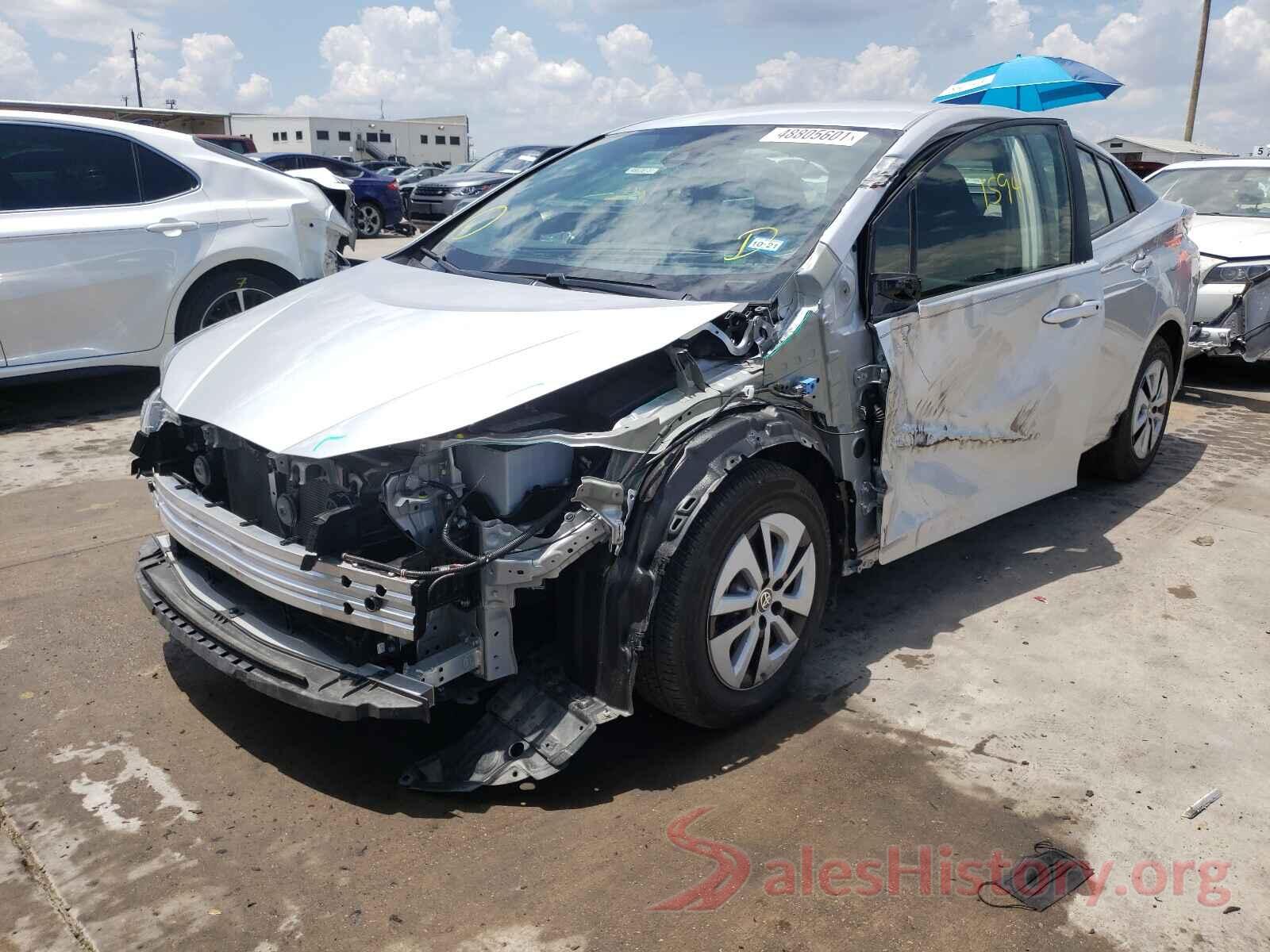 JTDKBRFUXJ3074057 2018 TOYOTA PRIUS