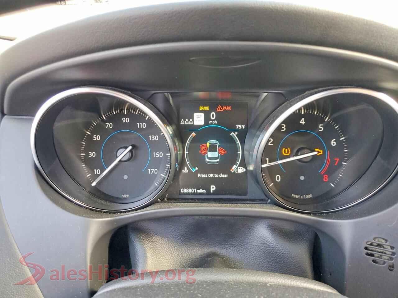 2020 JAGUAR F-PACE VIN SADCJ2FXXLA649396, interior center console