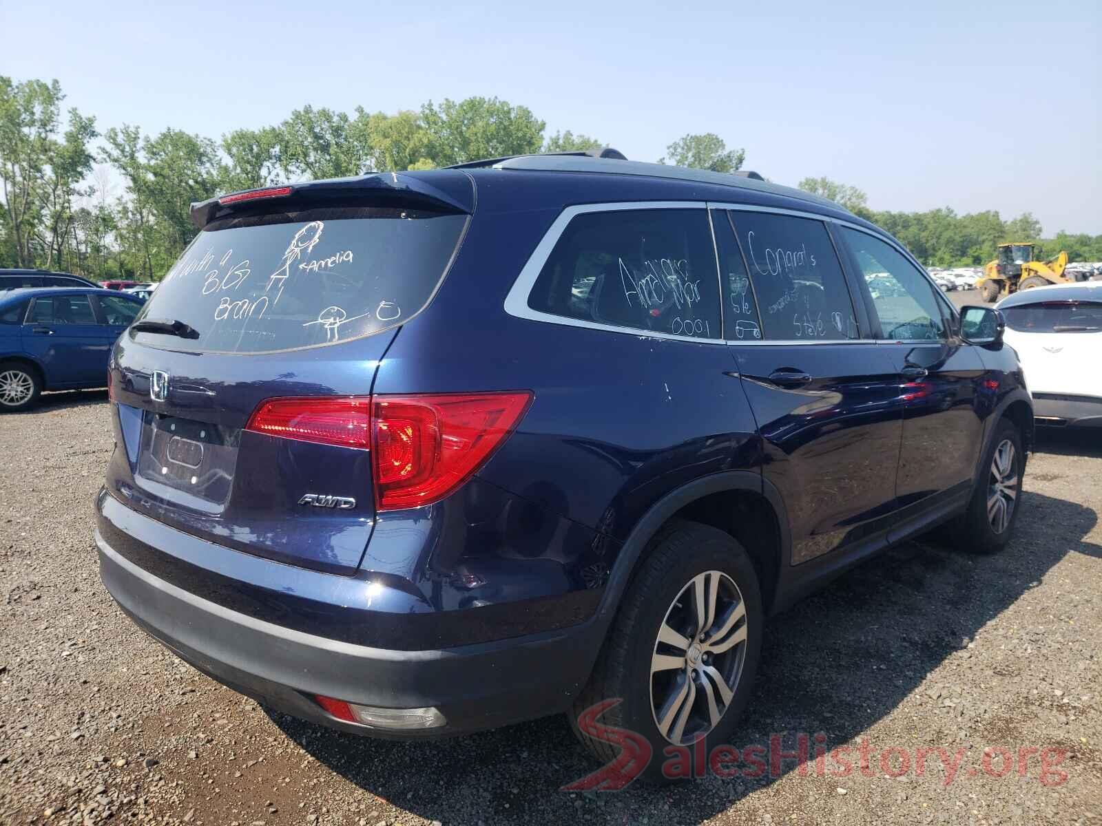 5FNYF6H54GB031736 2016 HONDA PILOT