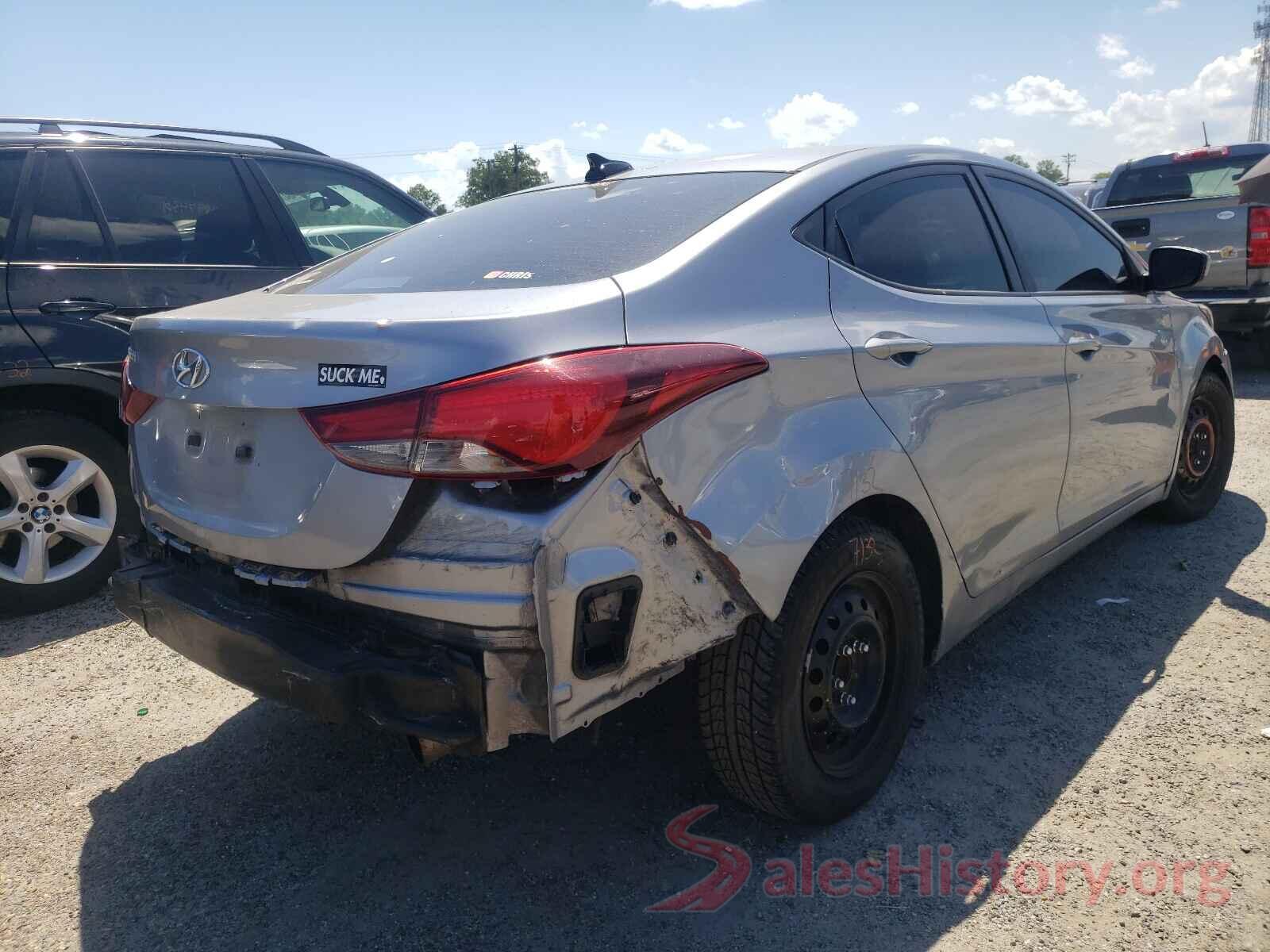 5NPDH4AEXGH793235 2016 HYUNDAI ELANTRA