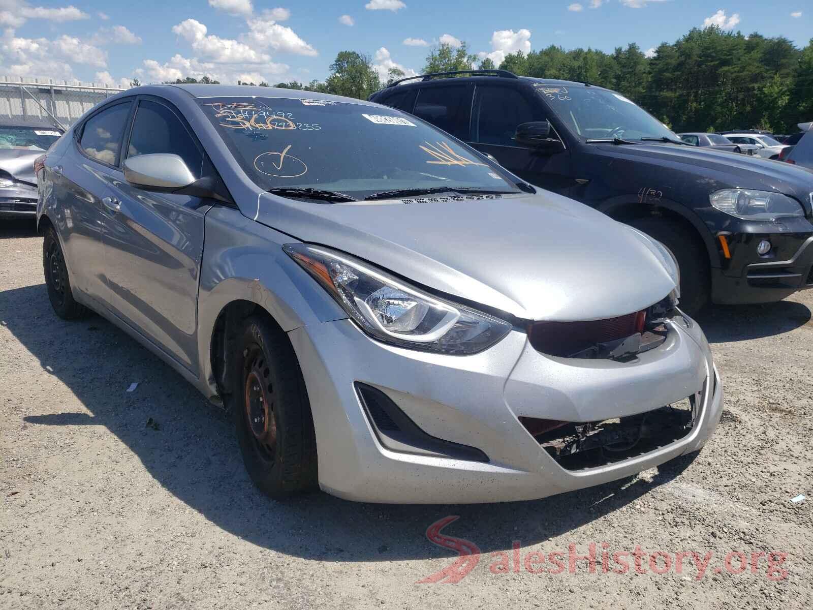 5NPDH4AEXGH793235 2016 HYUNDAI ELANTRA