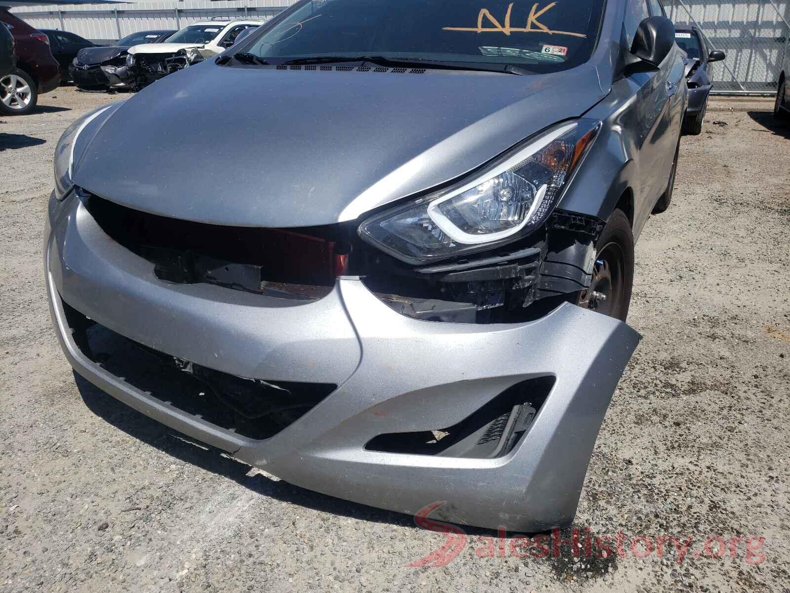 5NPDH4AEXGH793235 2016 HYUNDAI ELANTRA