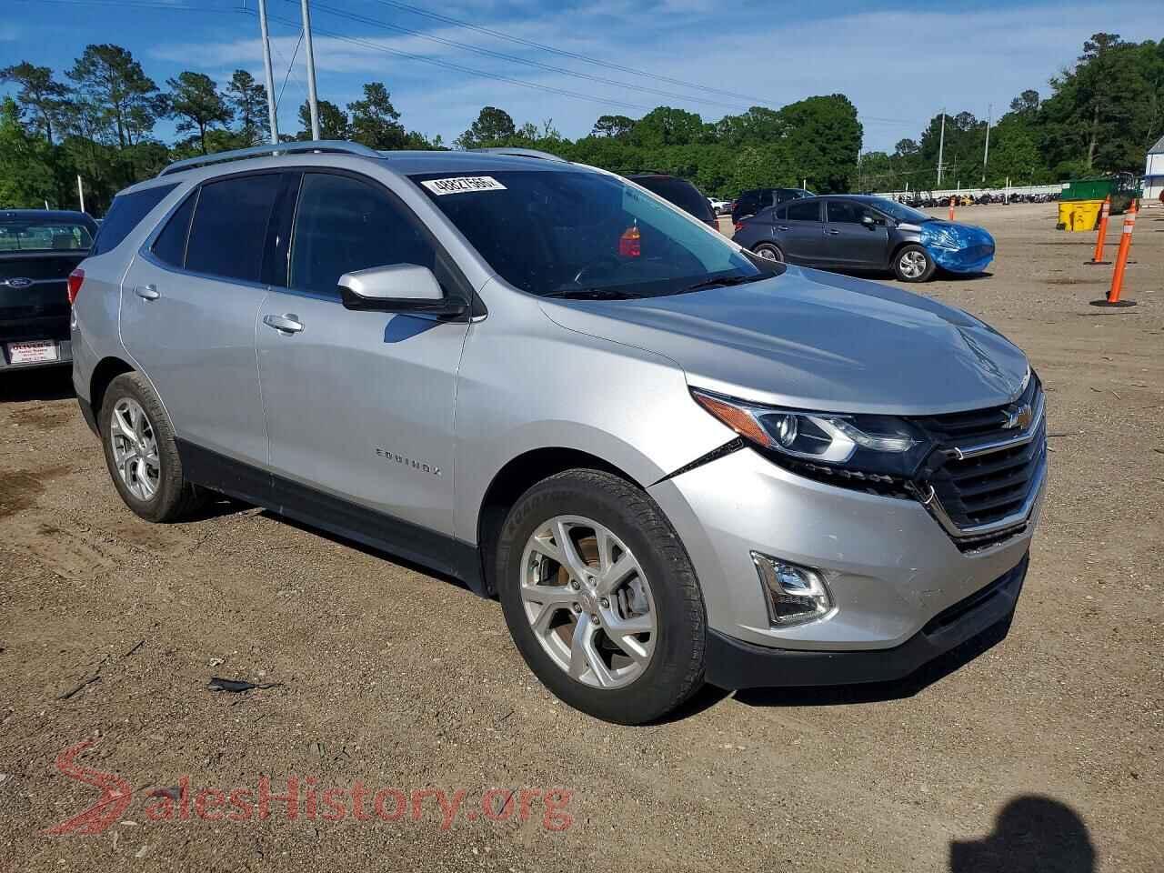 2020 CHEVROLET EQUINOX VIN 3GNAXLEX9LS615285, rear 3/4 view