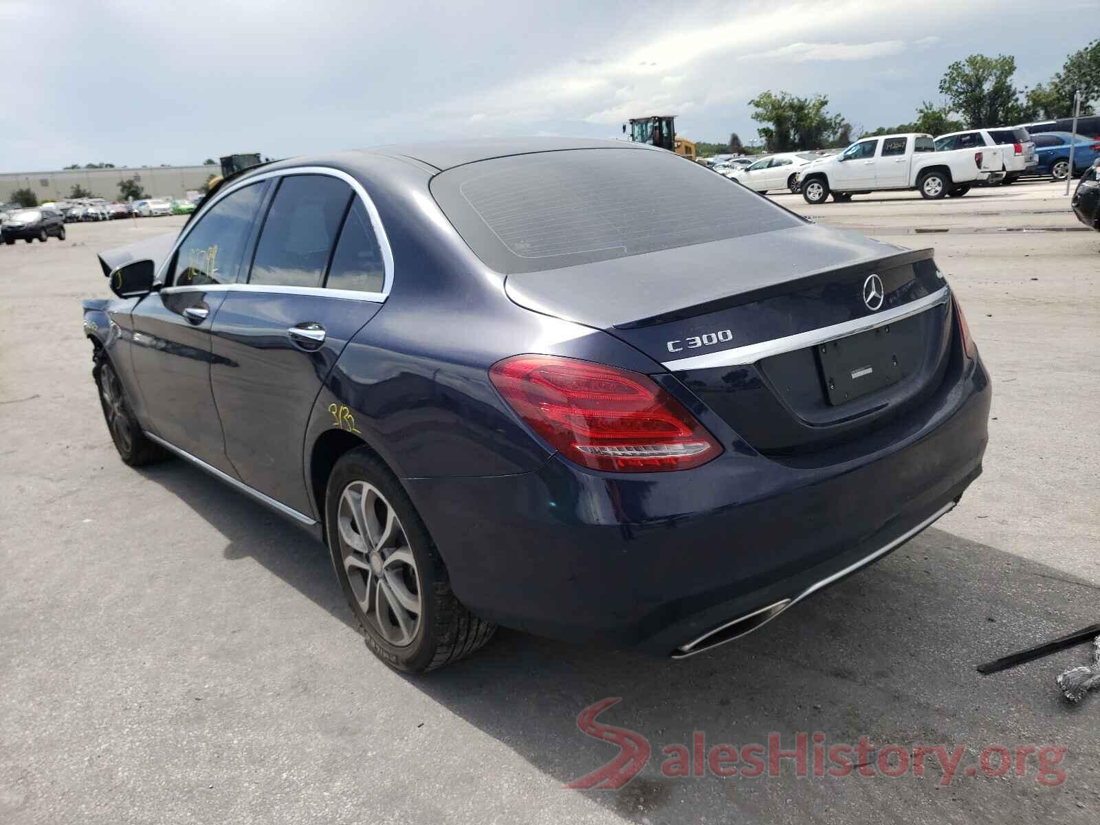 55SWF4KB4GU107707 2016 MERCEDES-BENZ C CLASS