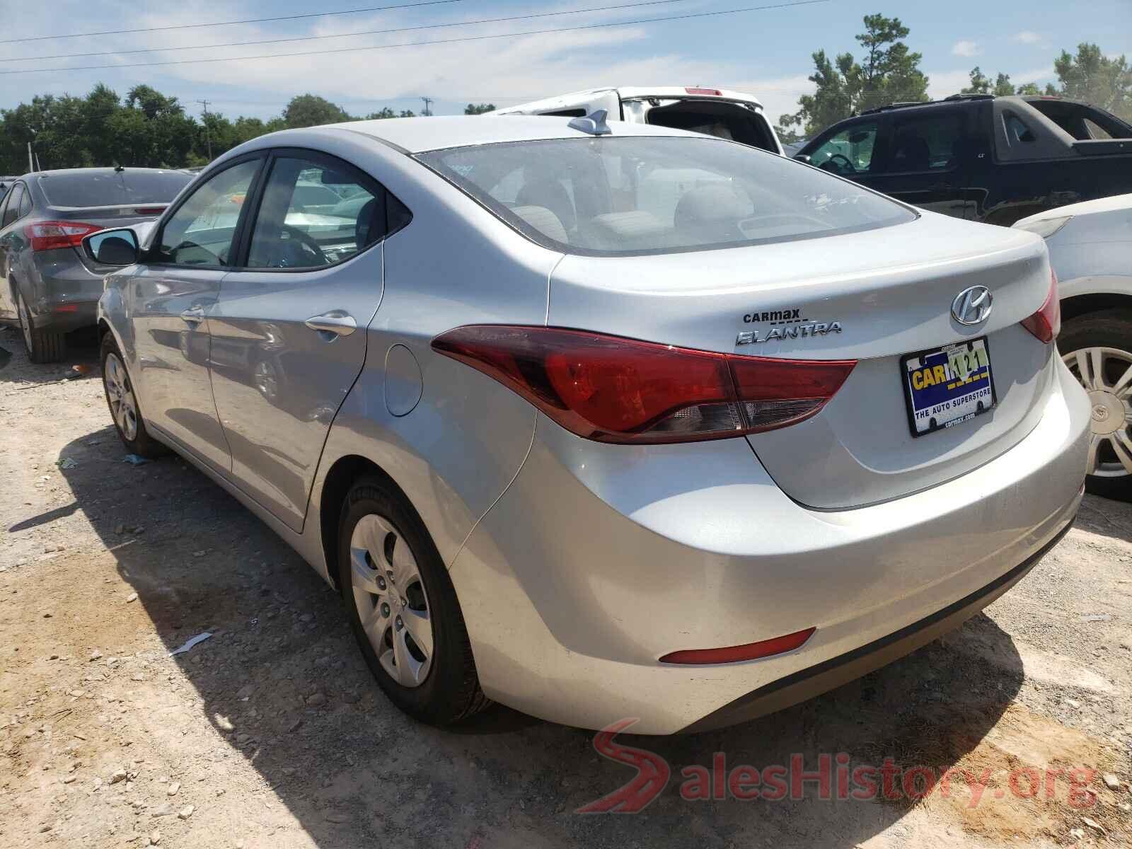 5NPDH4AE0GH687201 2016 HYUNDAI ELANTRA