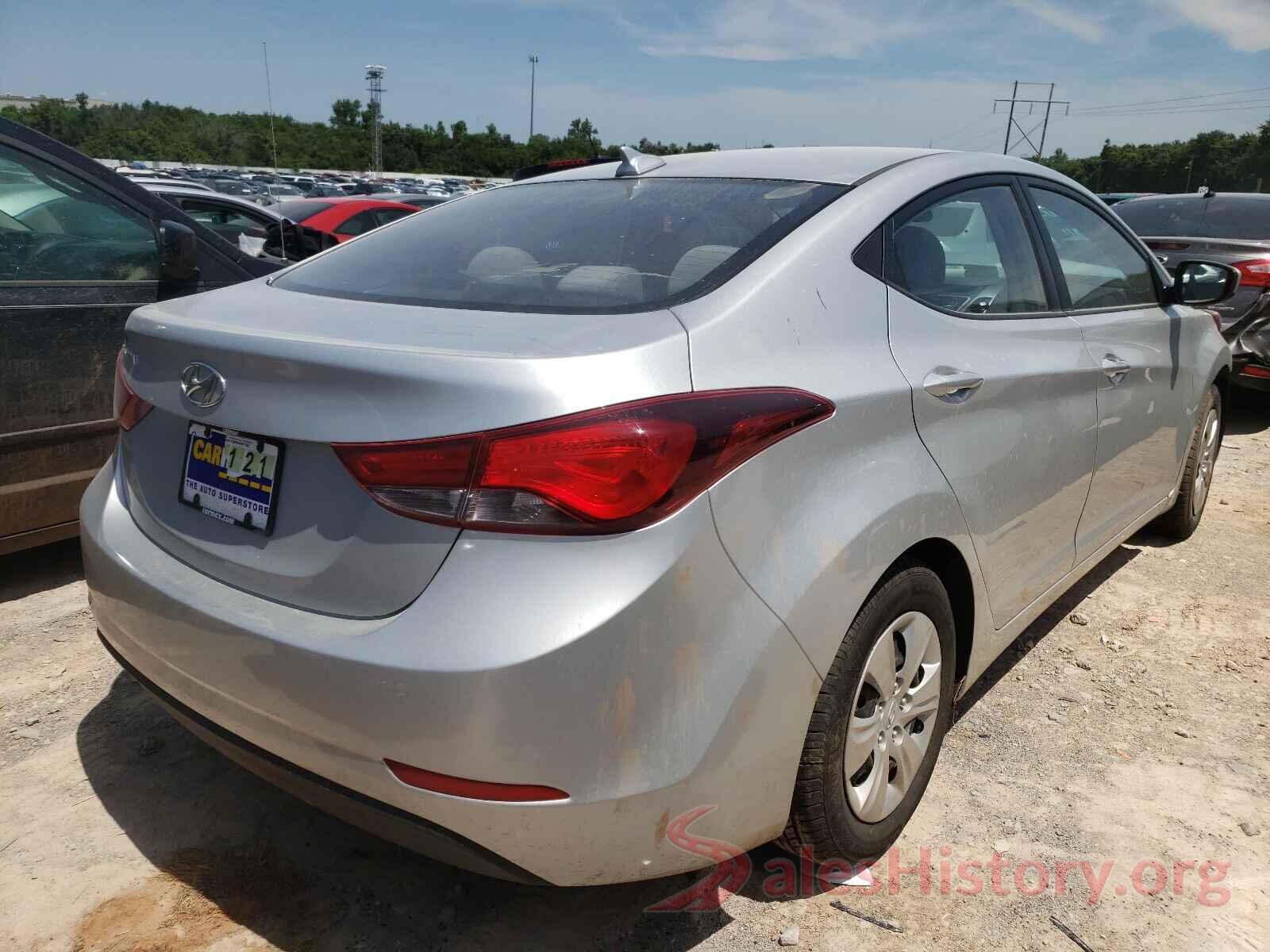 5NPDH4AE0GH687201 2016 HYUNDAI ELANTRA