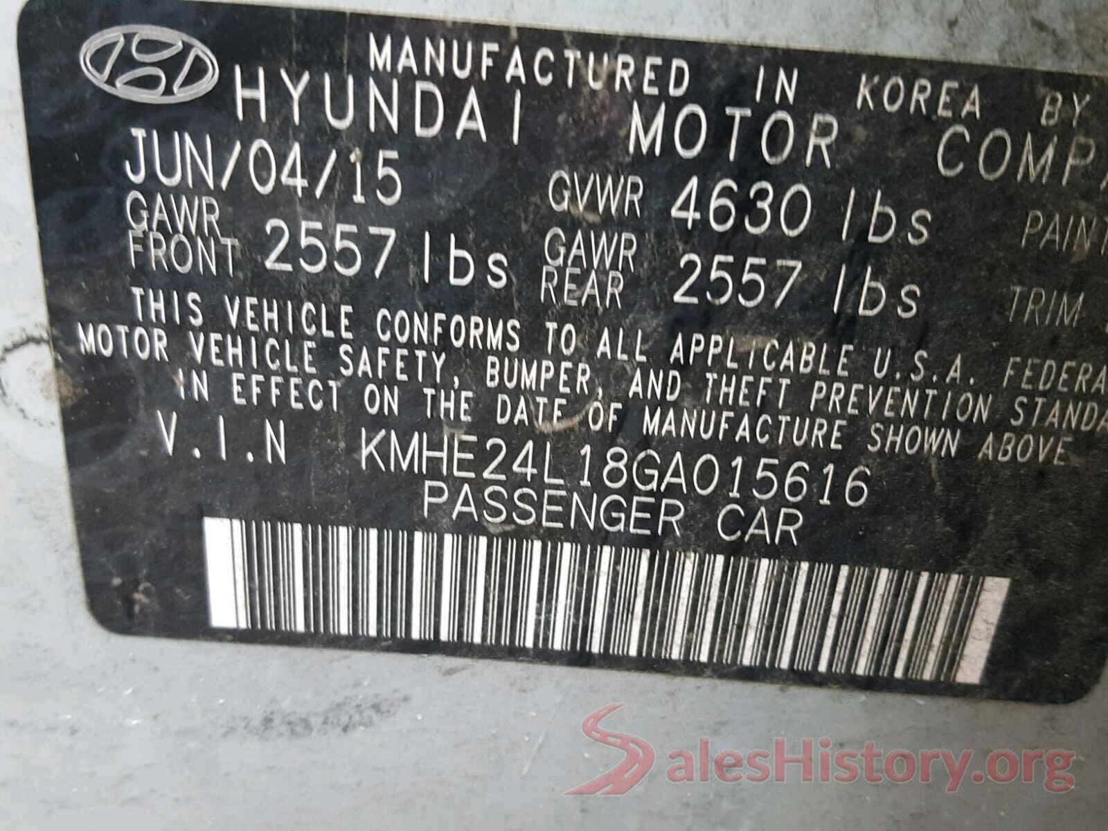 KMHE24L18GA015616 2016 HYUNDAI SONATA