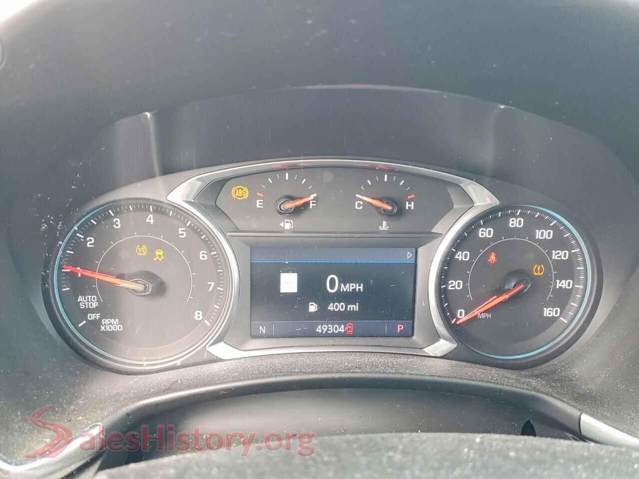 2020 CHEVROLET EQUINOX VIN 2GNAXNEV3L6185309, interior center console