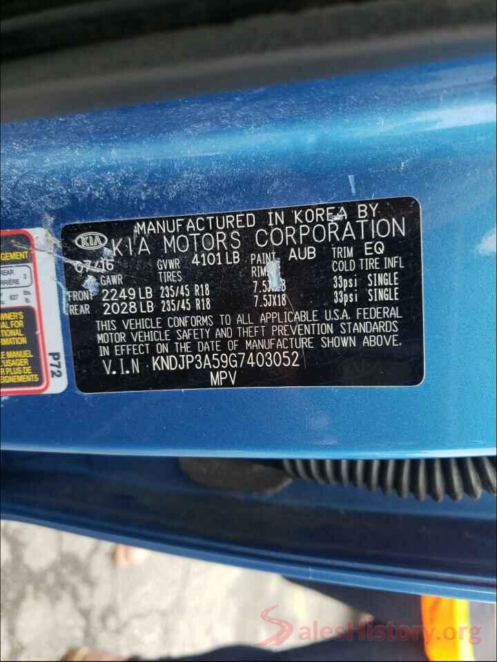 KNDJP3A59G7403052 2016 KIA SOUL