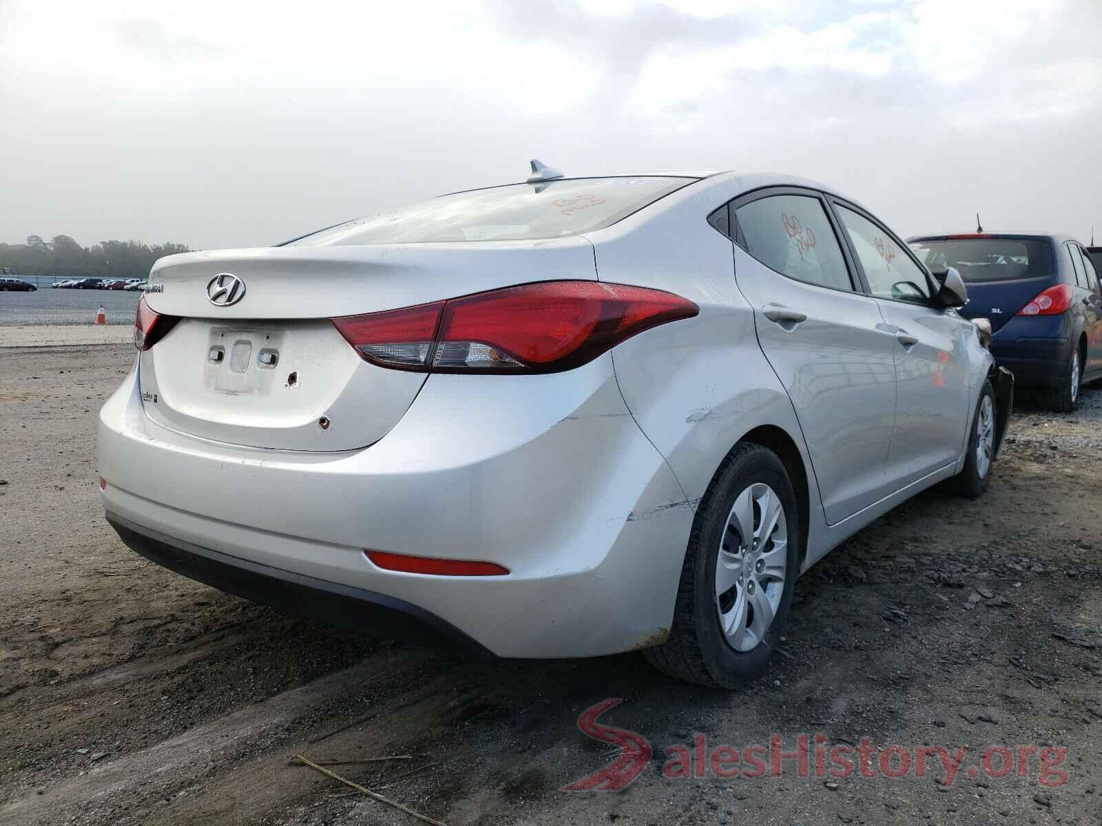 5NPDH4AE1GH738091 2016 HYUNDAI ELANTRA