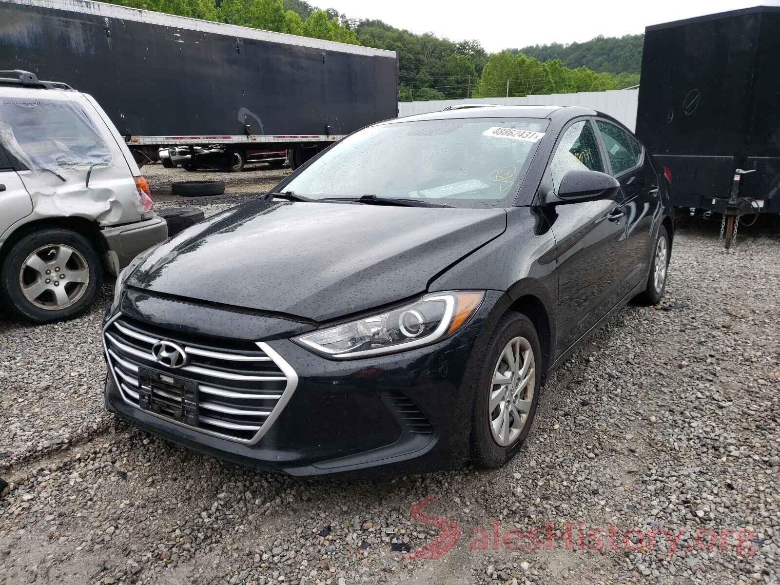 KMHD74LF3HU182877 2017 HYUNDAI ELANTRA