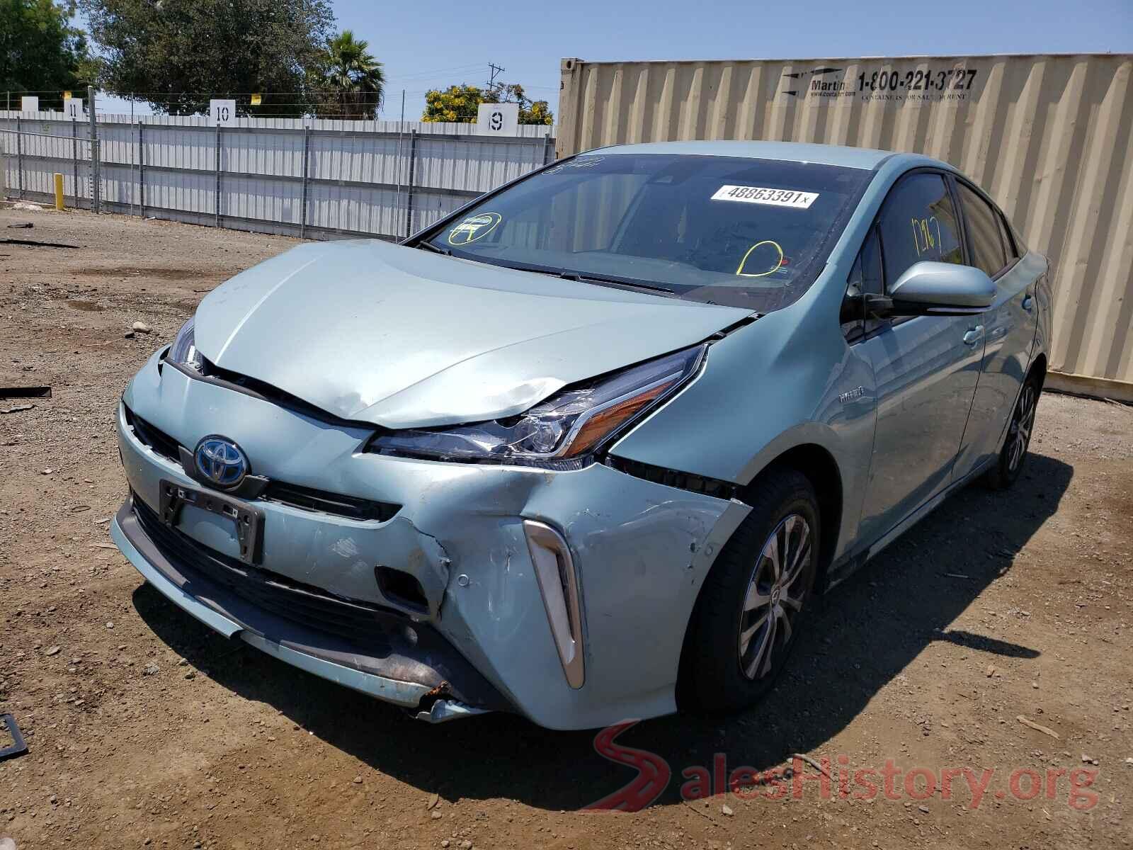 JTDL9RFU3L3018982 2020 TOYOTA PRIUS