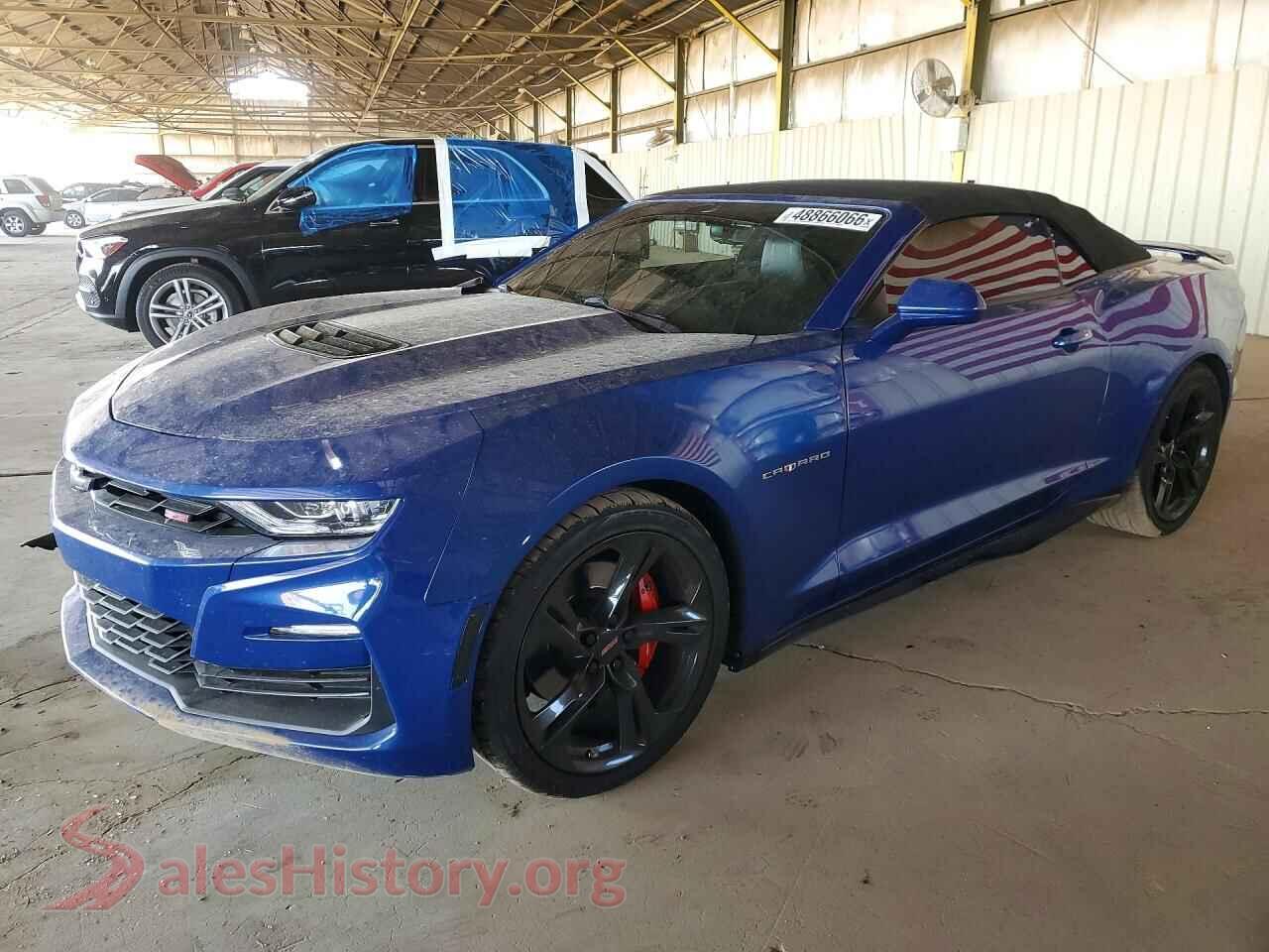 2021 CHEVROLET CAMARO VIN 1G1FH3D72M0114639, auction photo