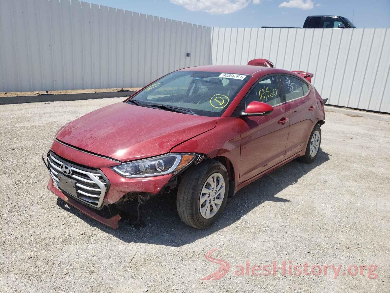 KMHD74LF9HU390441 2017 HYUNDAI ELANTRA