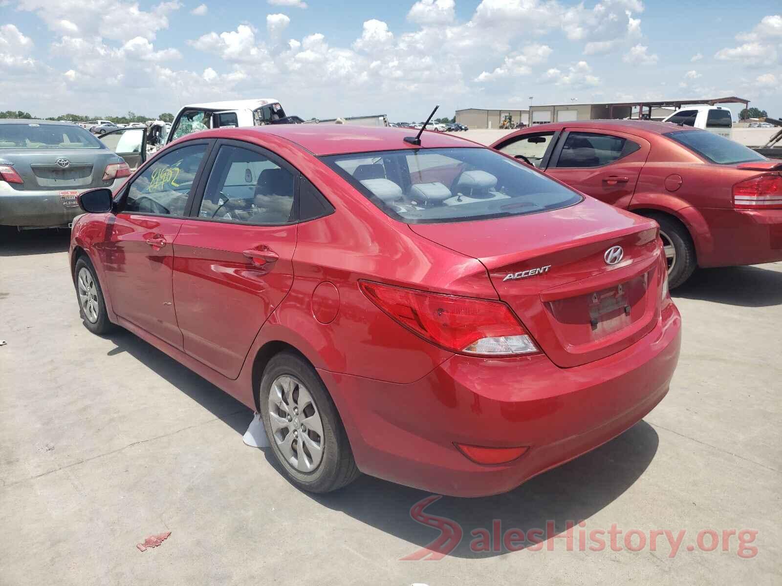 KMHCT4AEXGU014878 2016 HYUNDAI ACCENT