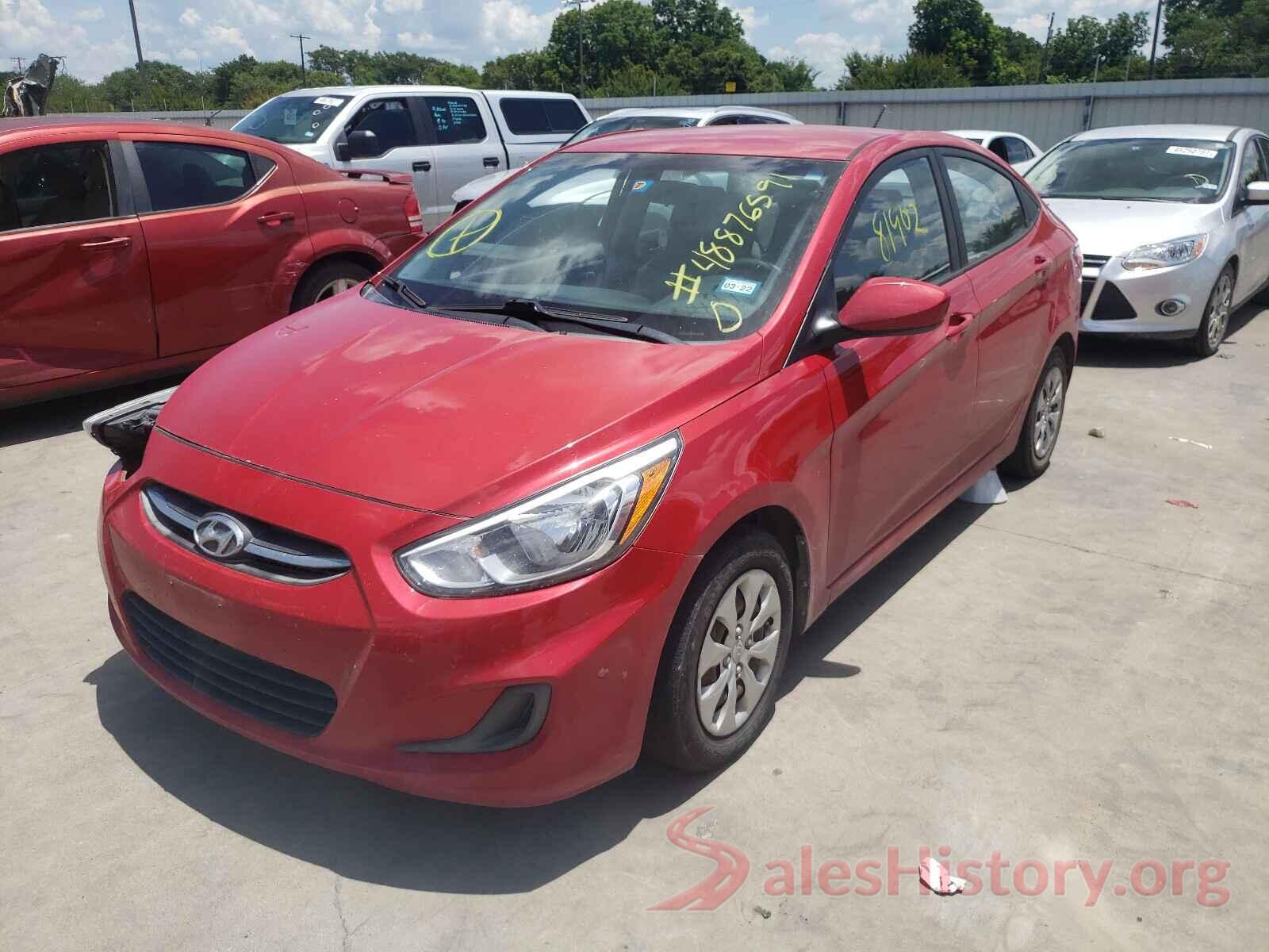 KMHCT4AEXGU014878 2016 HYUNDAI ACCENT