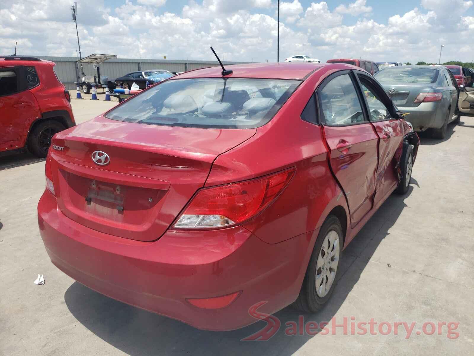 KMHCT4AEXGU014878 2016 HYUNDAI ACCENT