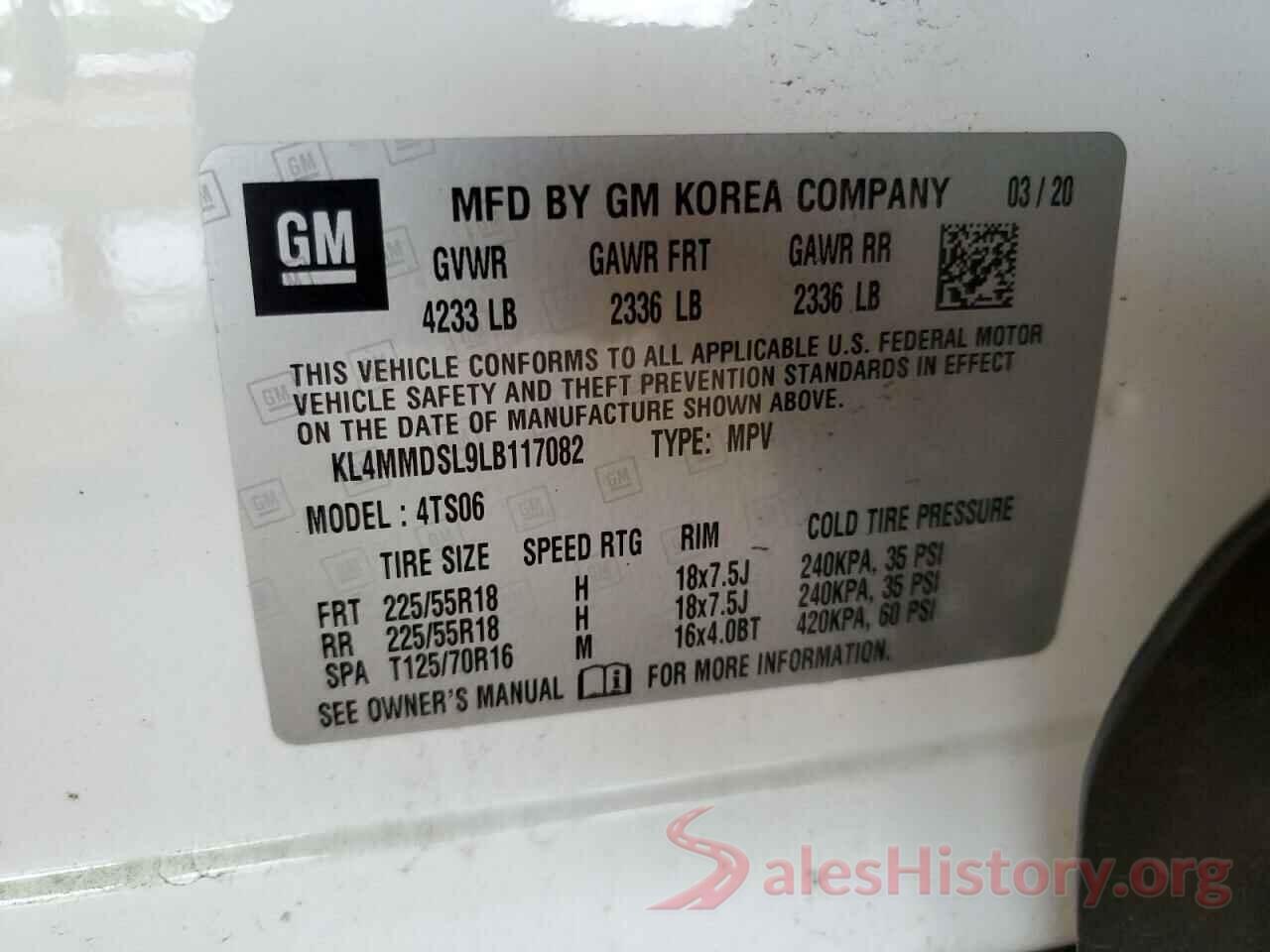 KL4MMDSL9LB117082 2020 BUICK ENCORE