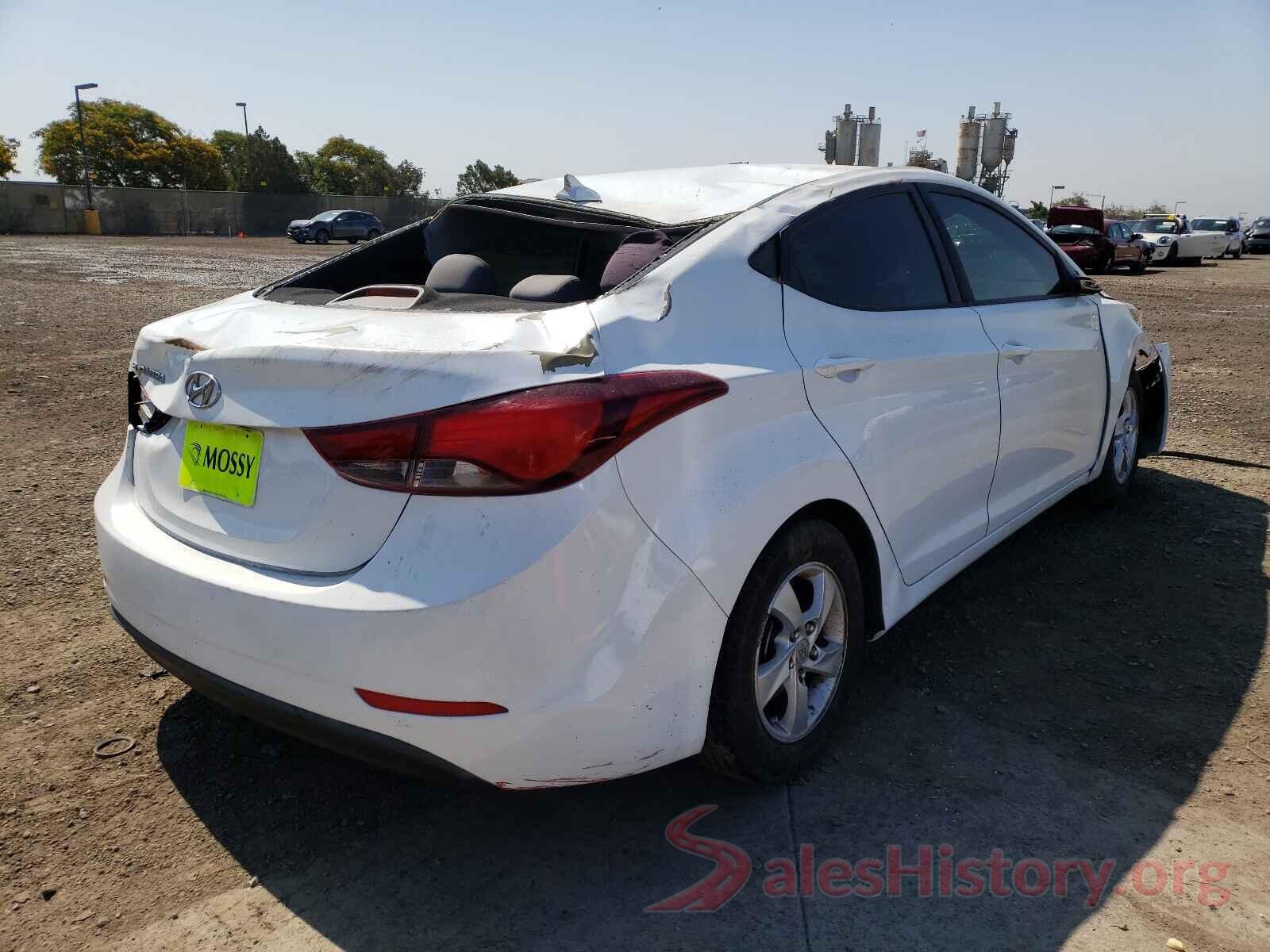 5NPDH4AE9GH754247 2016 HYUNDAI ELANTRA