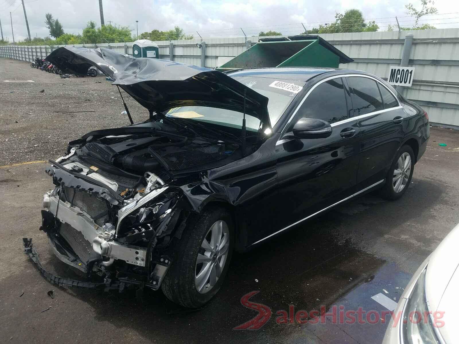 55SWF8DB5KU293724 2019 MERCEDES-BENZ C CLASS