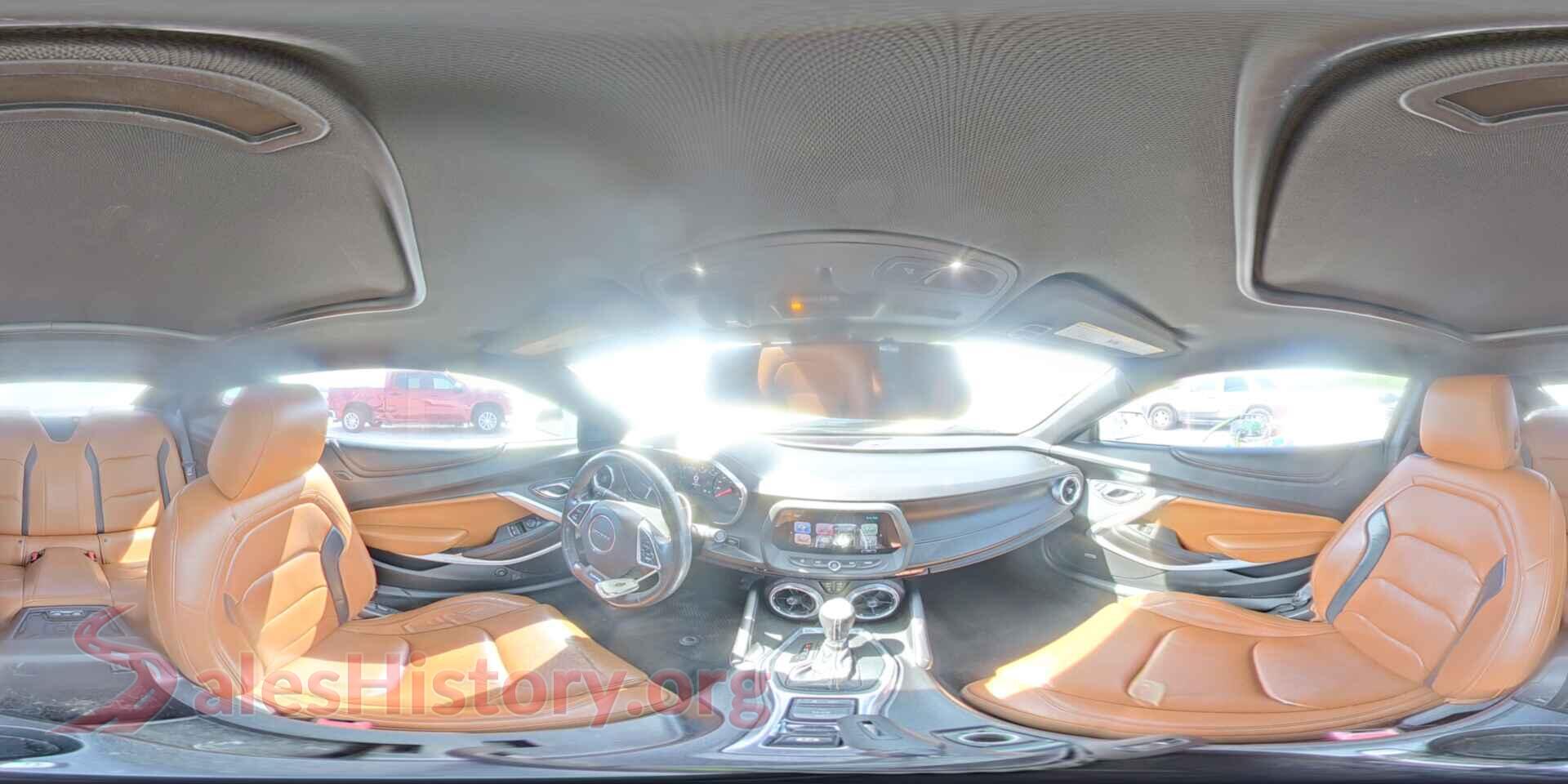2017 CHEVROLET CAMARO VIN 1G1FD1RS8H0112638, damage close-up
