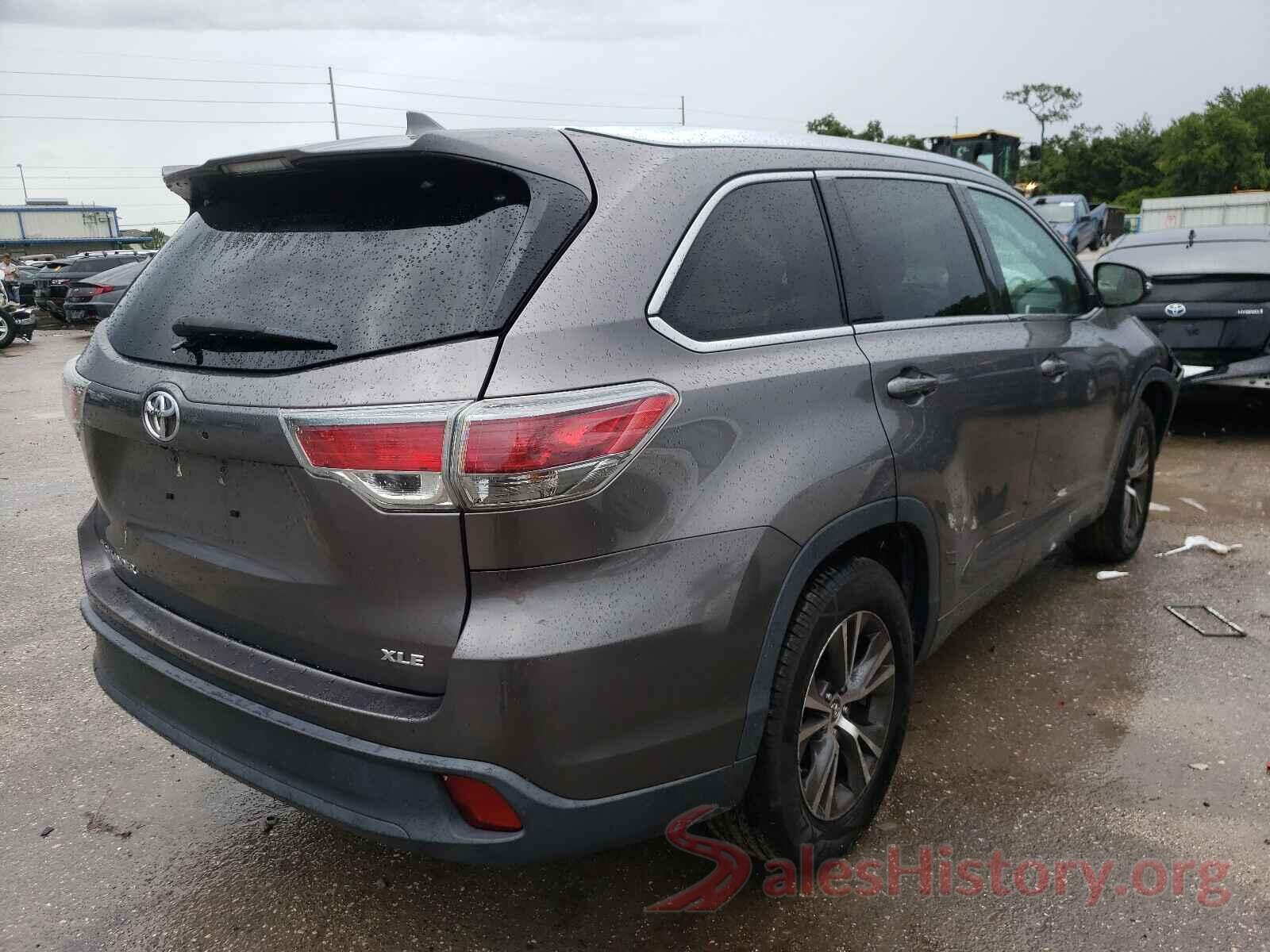 5TDKKRFH5GS162735 2016 TOYOTA HIGHLANDER