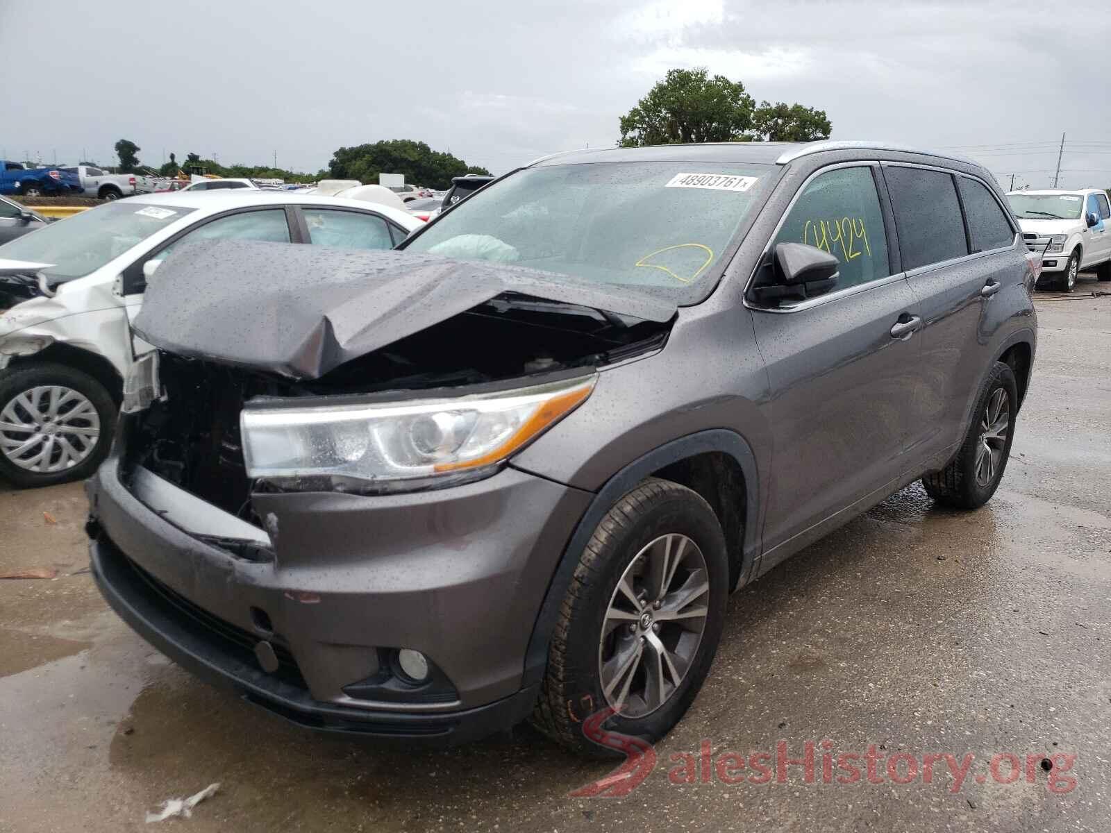 5TDKKRFH5GS162735 2016 TOYOTA HIGHLANDER