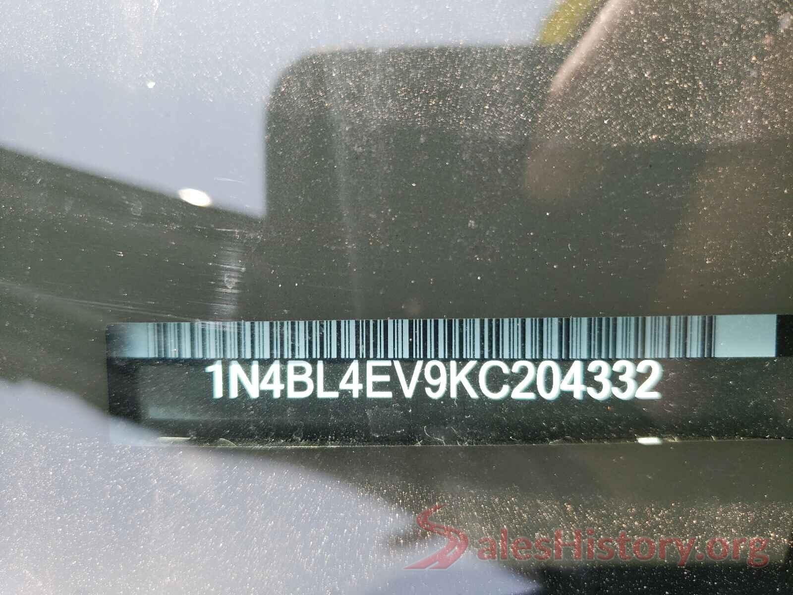 1N4BL4EV9KC204332 2019 NISSAN ALTIMA