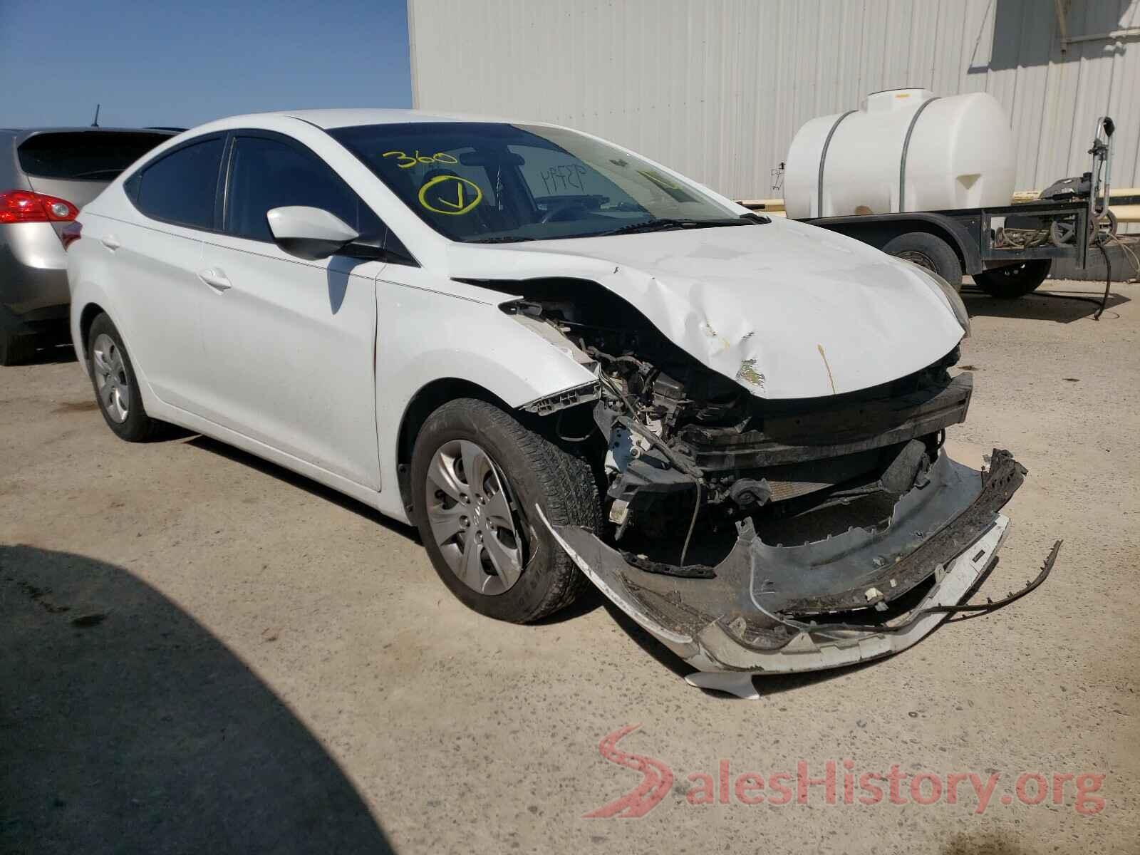 5NPDH4AE7GH760449 2016 HYUNDAI ELANTRA