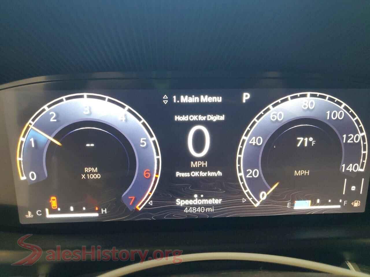 2022 JEEP WAGONEER VIN 1C4SJVBT8NS123468, interior center console