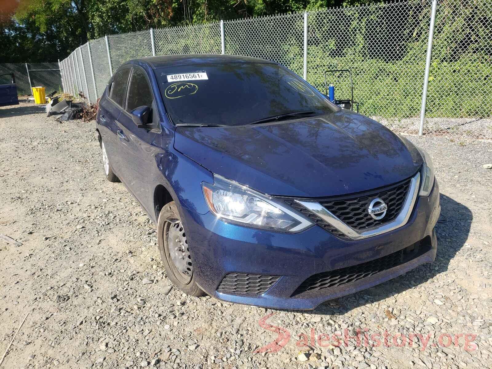 3N1AB7AP0KY354549 2019 NISSAN SENTRA