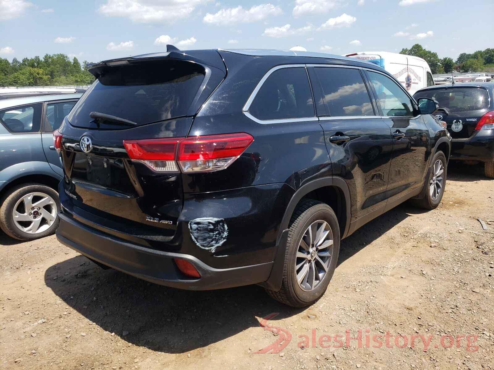 5TDJZRFH1KS573761 2019 TOYOTA HIGHLANDER