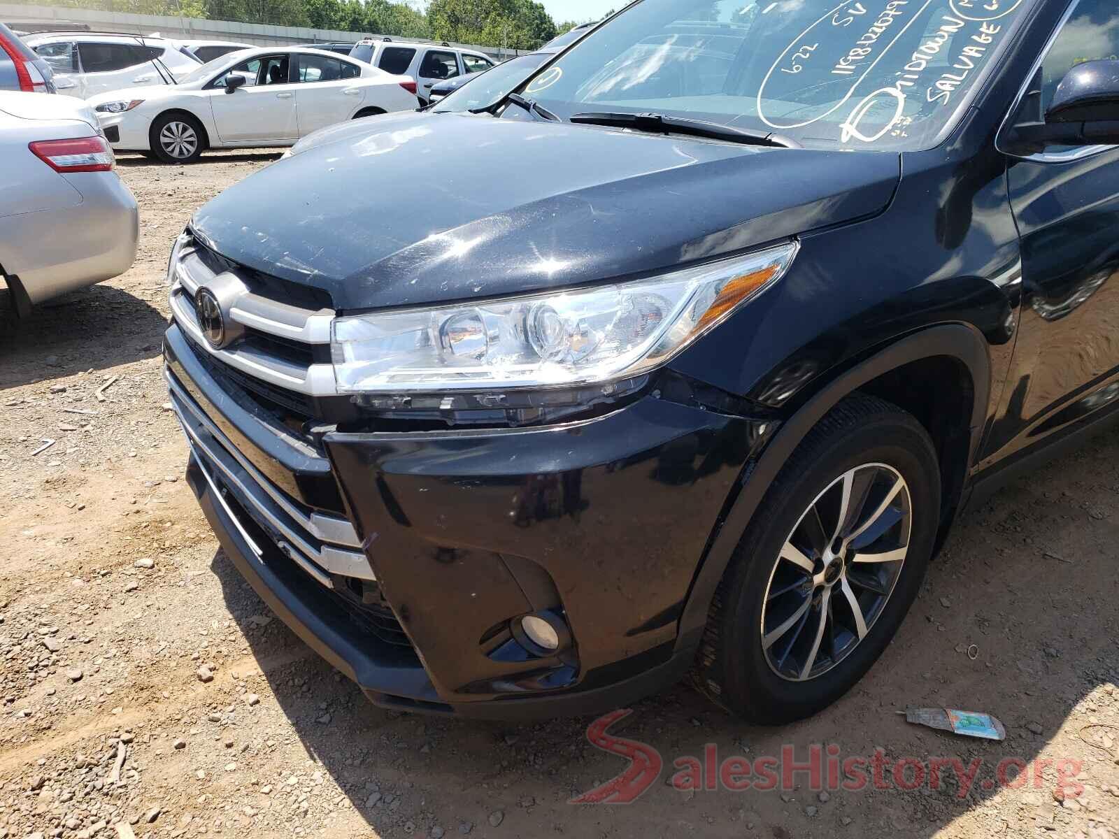 5TDJZRFH1KS573761 2019 TOYOTA HIGHLANDER