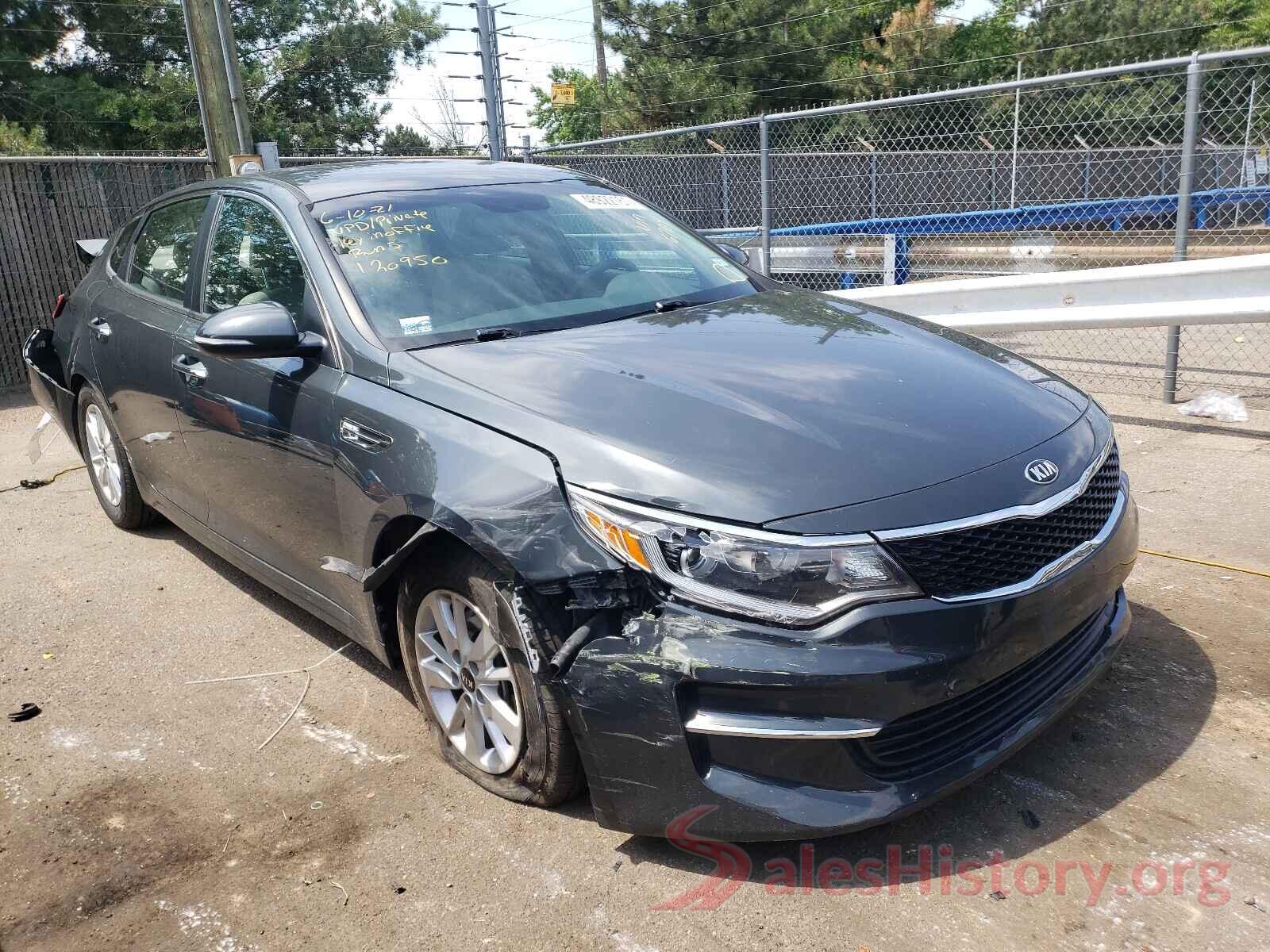 KNAGT4L36G5086704 2016 KIA OPTIMA