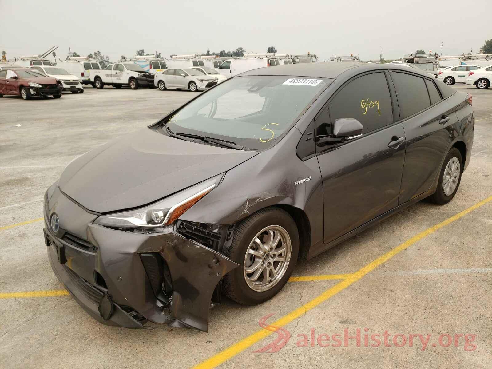 JTDKARFUXK3070188 2019 TOYOTA PRIUS