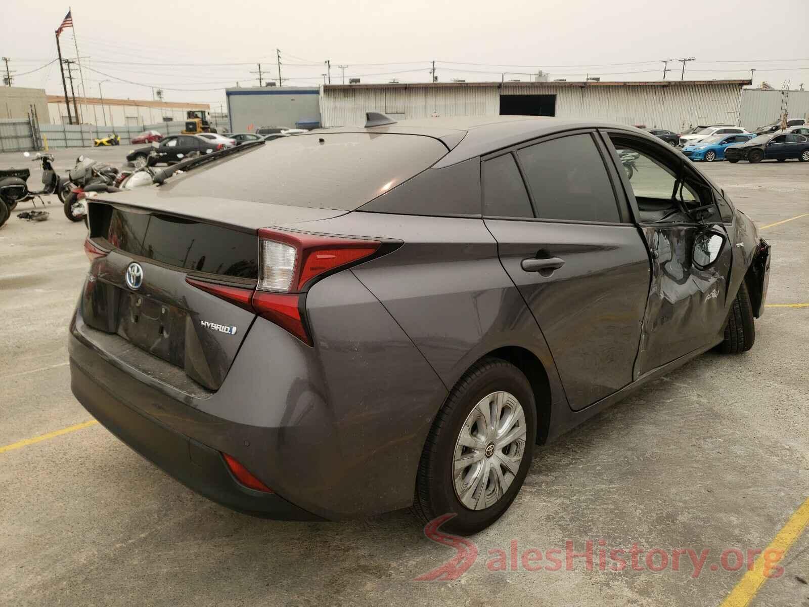 JTDKARFUXK3070188 2019 TOYOTA PRIUS