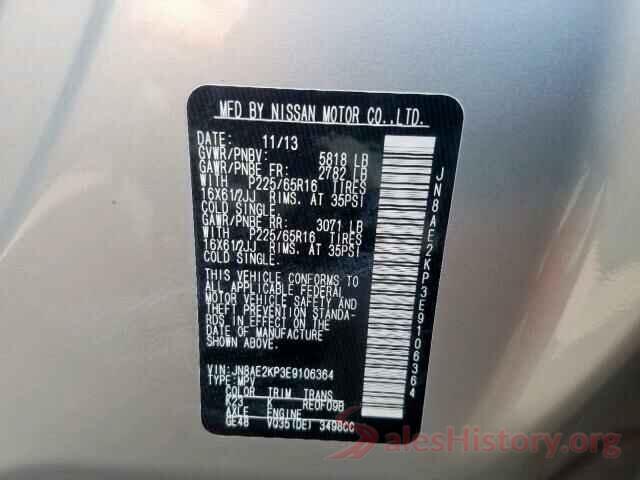 JN8AE2KP3E9106364 2014 NISSAN QUEST S