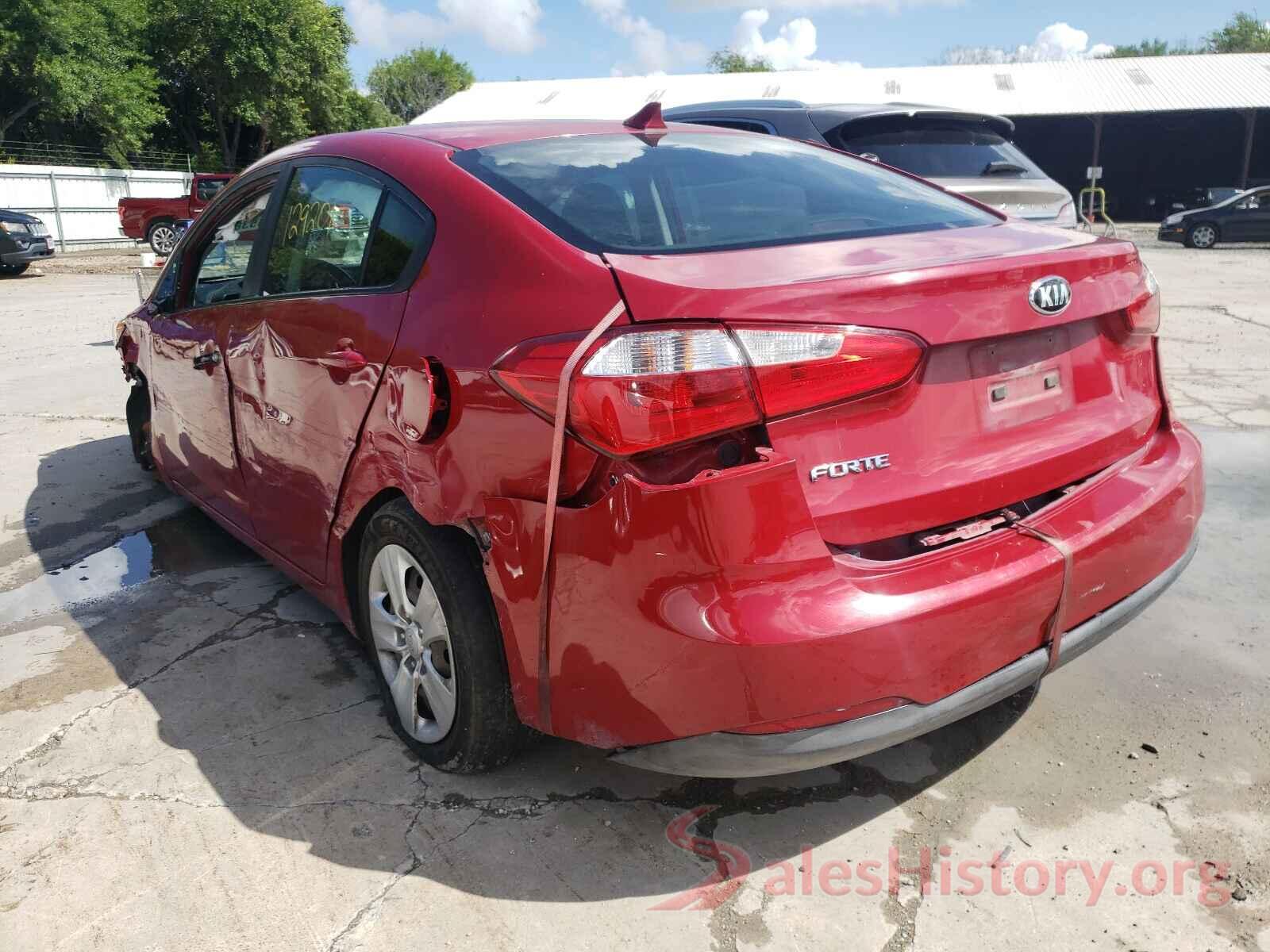 KNAFK4A6XG5607614 2016 KIA FORTE