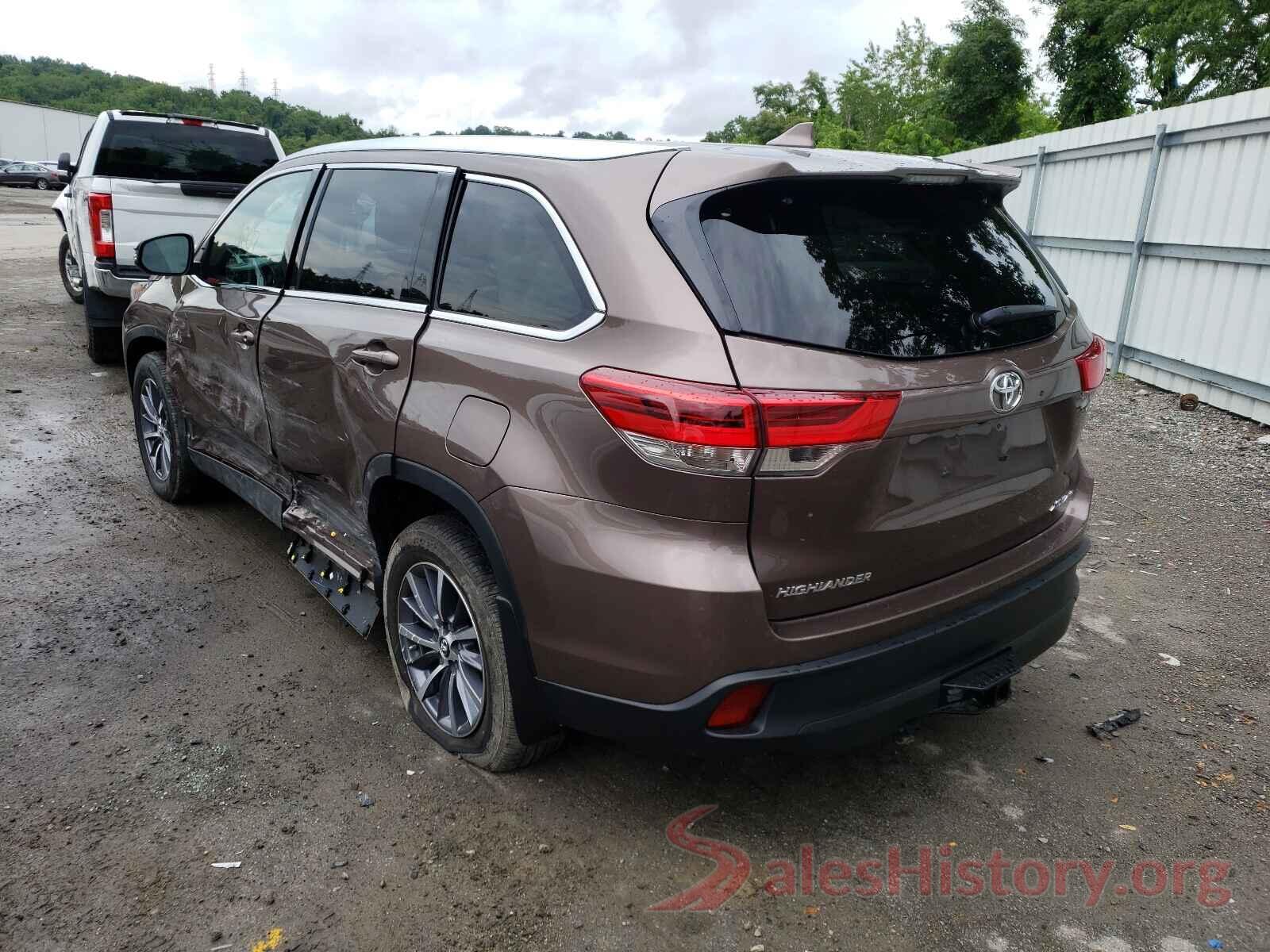 5TDJZRFH4KS993076 2019 TOYOTA HIGHLANDER