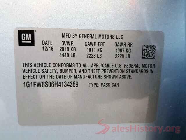 1G1FW6S06H4134369 2017 CHEVROLET BOLT