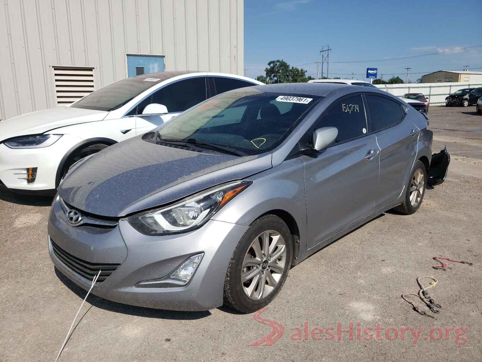 5NPDH4AE4GH725254 2016 HYUNDAI ELANTRA