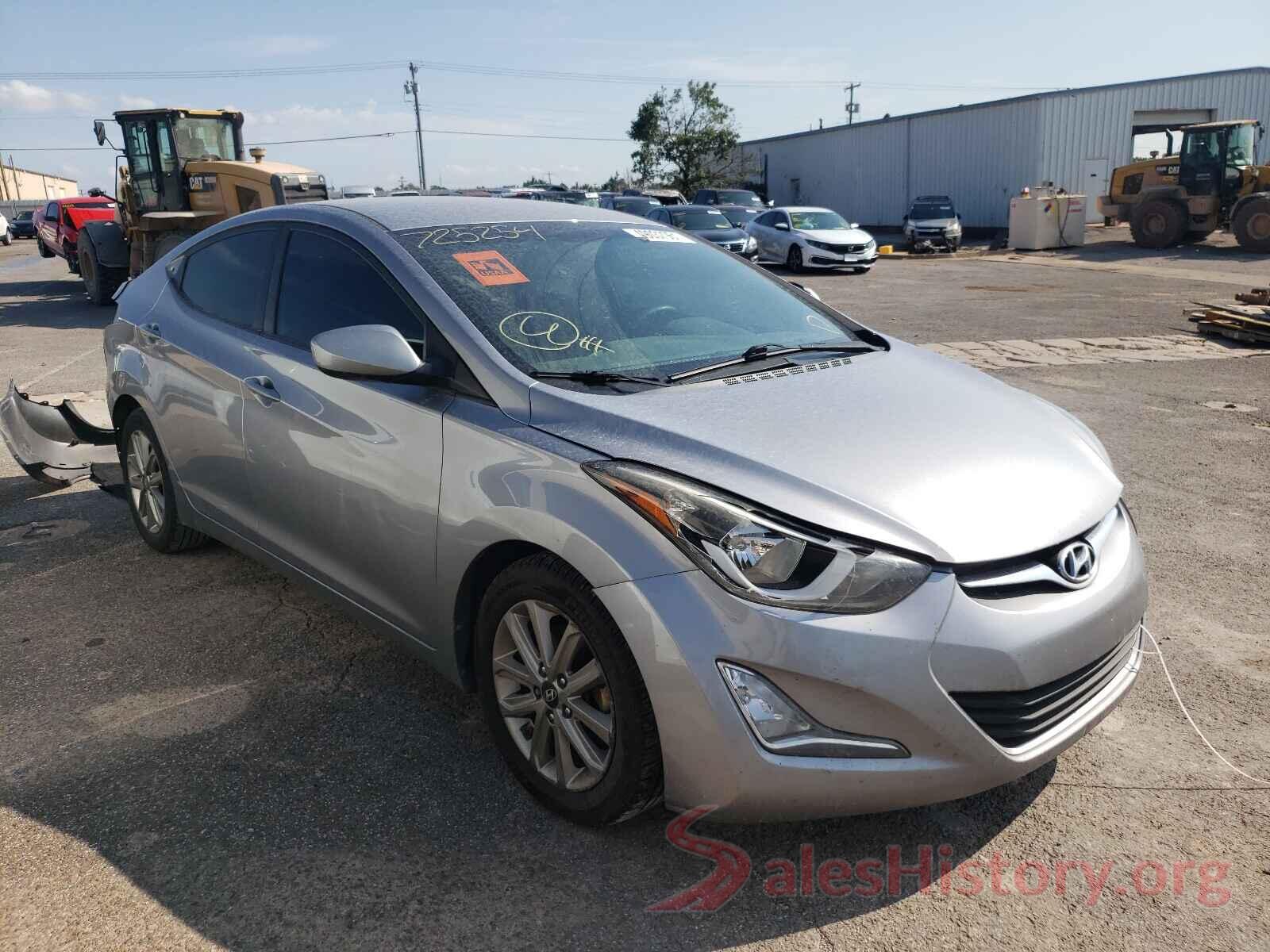 5NPDH4AE4GH725254 2016 HYUNDAI ELANTRA