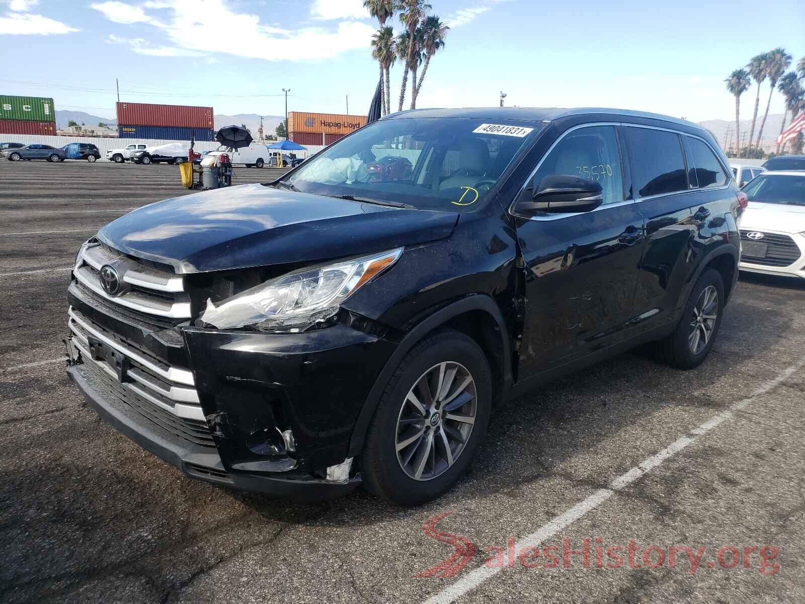 5TDKZRFH2KS560134 2019 TOYOTA HIGHLANDER