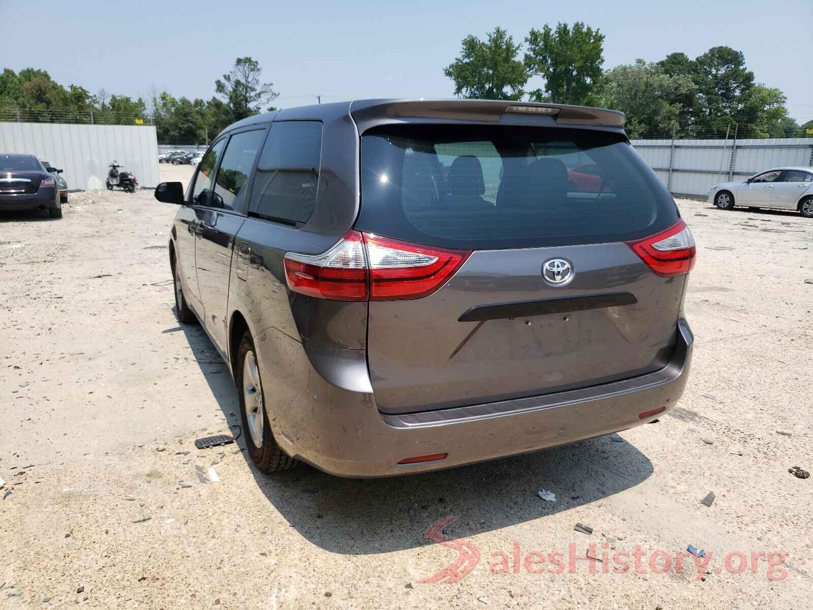 5TDZZ3DCXHS802762 2017 TOYOTA SIENNA