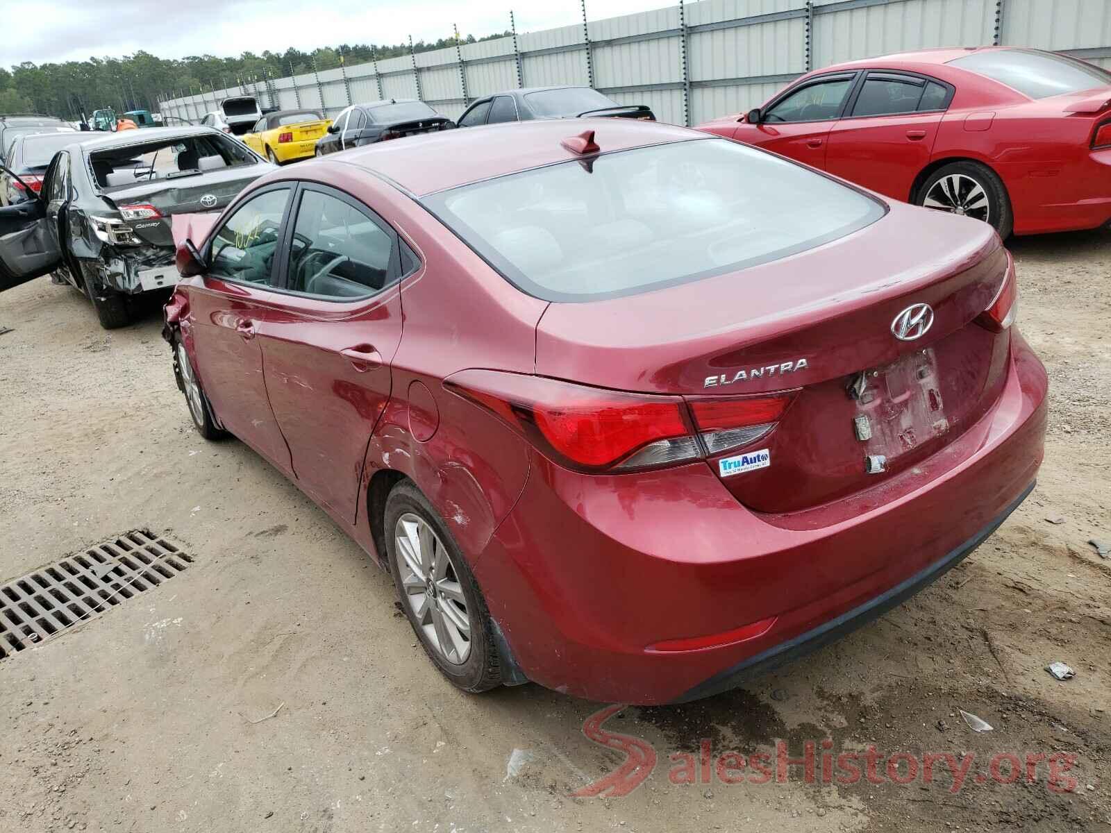 5NPDH4AE7GH733624 2016 HYUNDAI ELANTRA