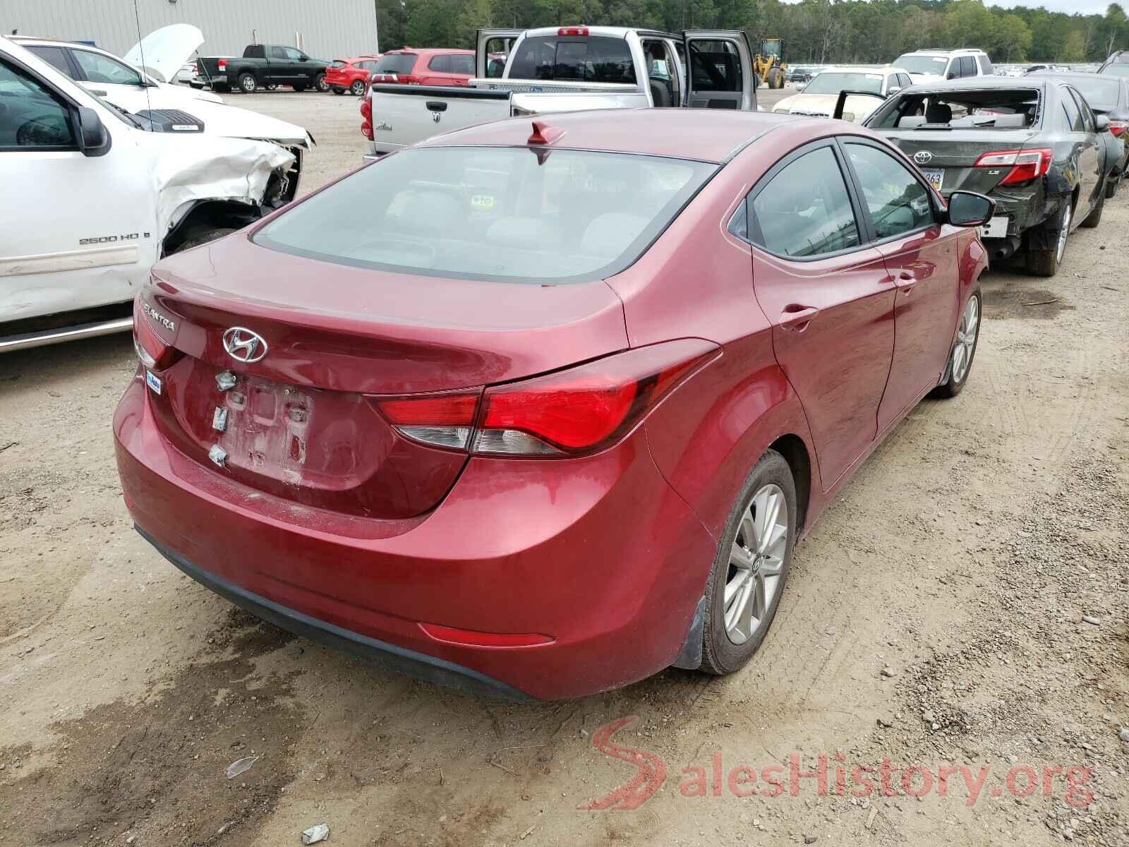 5NPDH4AE7GH733624 2016 HYUNDAI ELANTRA